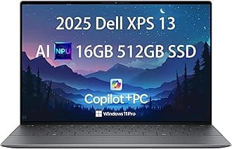 Dell XPS 13 9345 Laptop, Copilot+ AI PC (13.4" FHD+ 120Hz, Qualcomm Snapdragon X Elite, 16GB DDR5, 512GB SSD, 12-Core (> Intel i7-1355U)), Thin & Light, 27-Hr Battery, IR Webcam, Wi-Fi 7, Win 11 Home