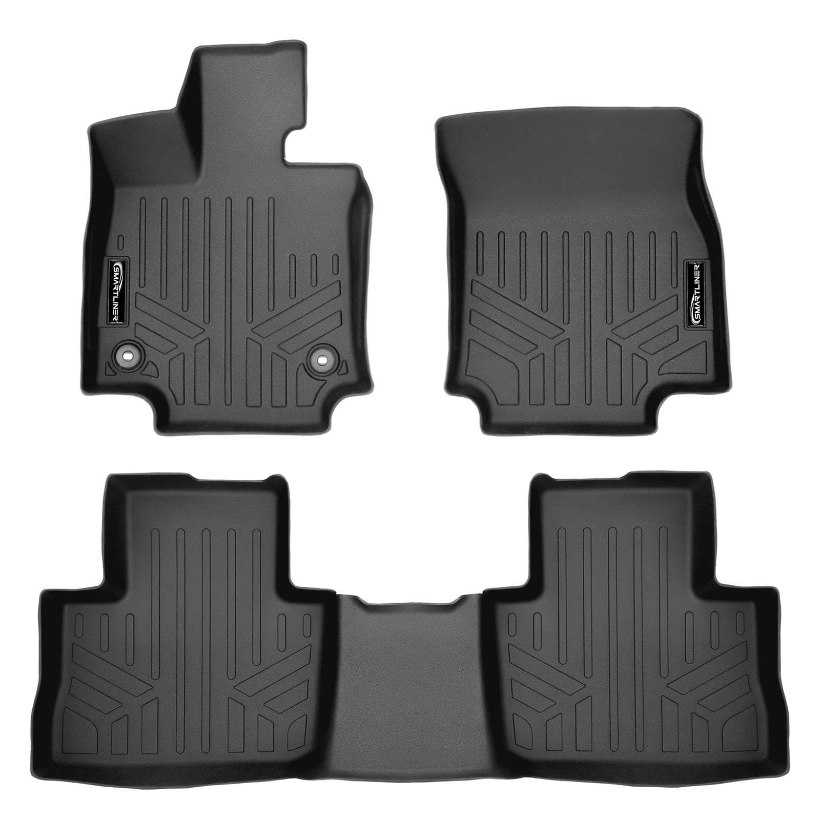 MAXLINER Custom Fit Floor Mats 2 Row Liner Set Compatible with 2019-2025 Toyota RAV4