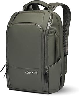 NOMATIC 20L Travel Pack - Mens Travel Backpack - Expandable to 30L - Water Resistant Daypack - TSA-Ready - Lightweight Business Traveling Backpack for Men - 16" Laptop Compartment