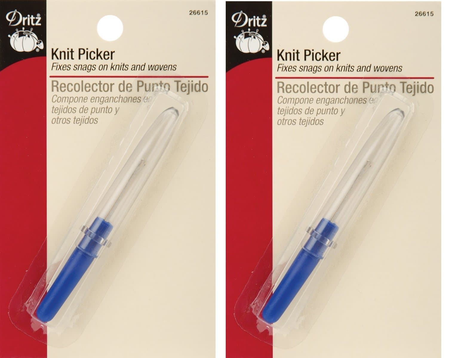 Dritz26615 Latch Hook Tip Knit Picker, 3-Inch (2 Pack)