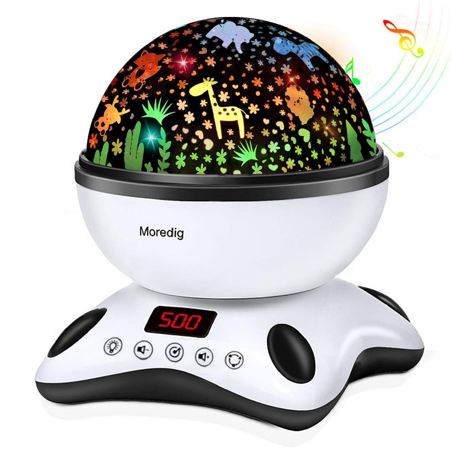 Moredig Baby Projector, Kids Night Light Projector with Timer and Remote for Boys & Girls