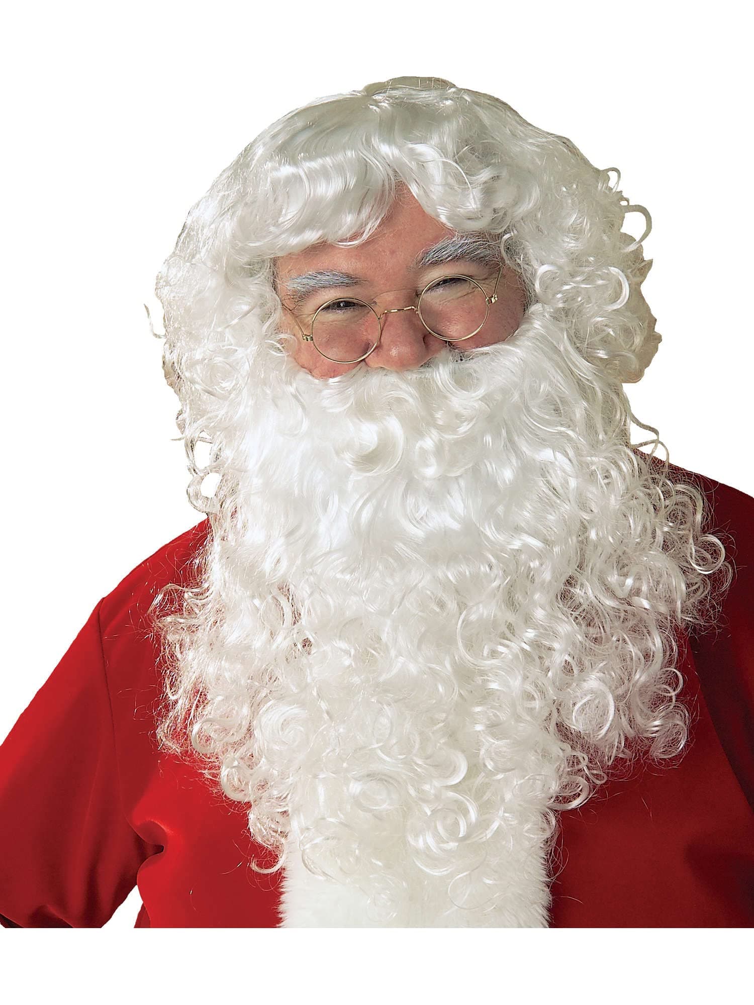 Santa Claus Economy Beard & Wig Set for Adults, Men's No Size