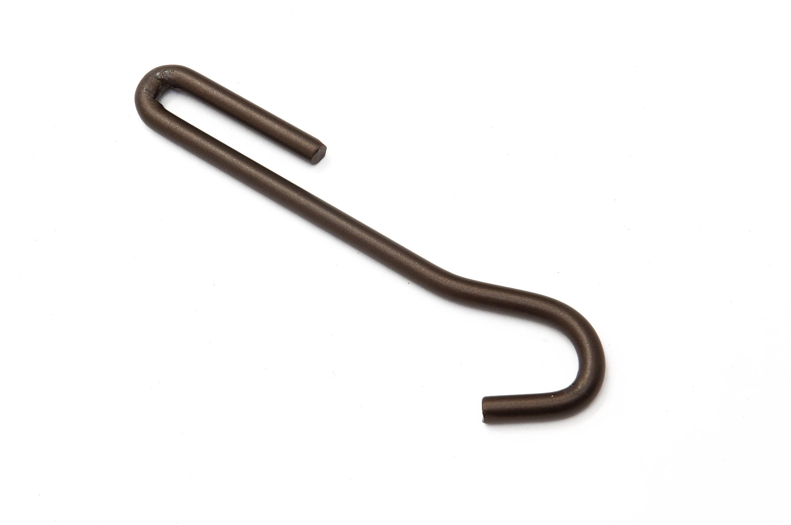 Old Dutch Straight Pot Rack Hooks, Oiled Bronze, Set of 4