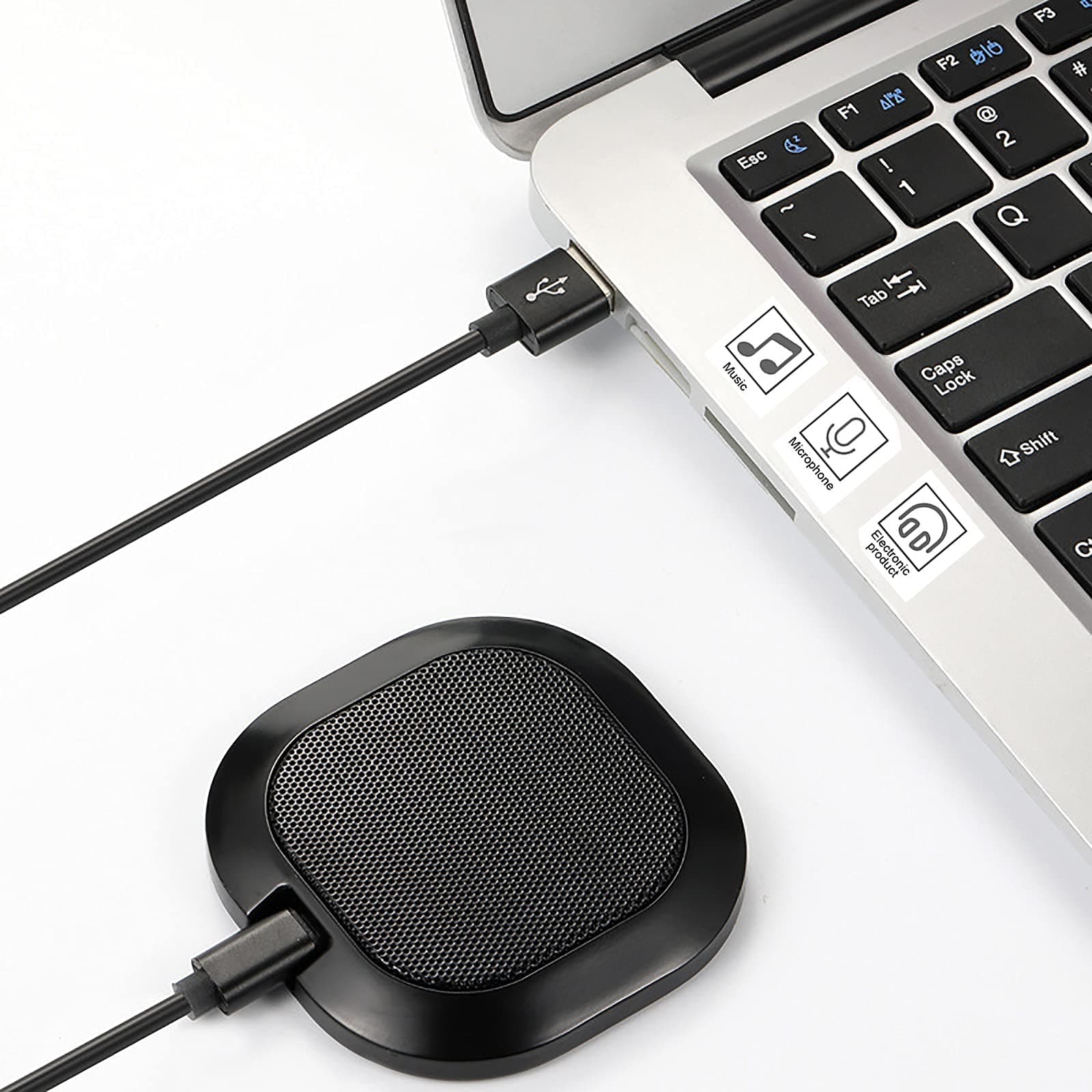 Computer Microphone,Microphone,Conference USB Noise Cancelling Microphone,PC Omnidirectional,Capacitive,Video Conference,Recording,Plug and Play Wwith