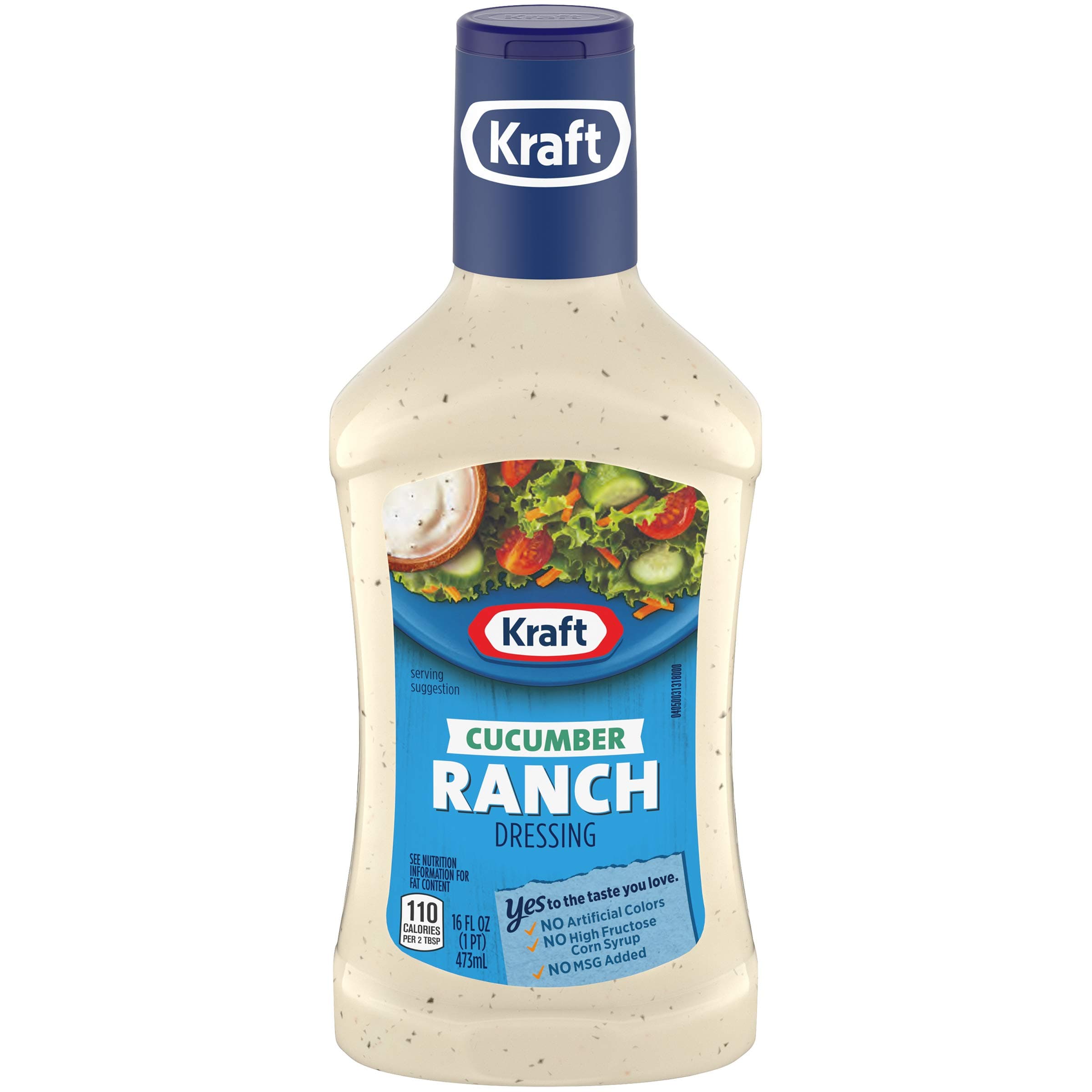 Kraft Cucumber Ranch Anything Dressing, 16-Ounce Plastic Bottles (Pack of 6)