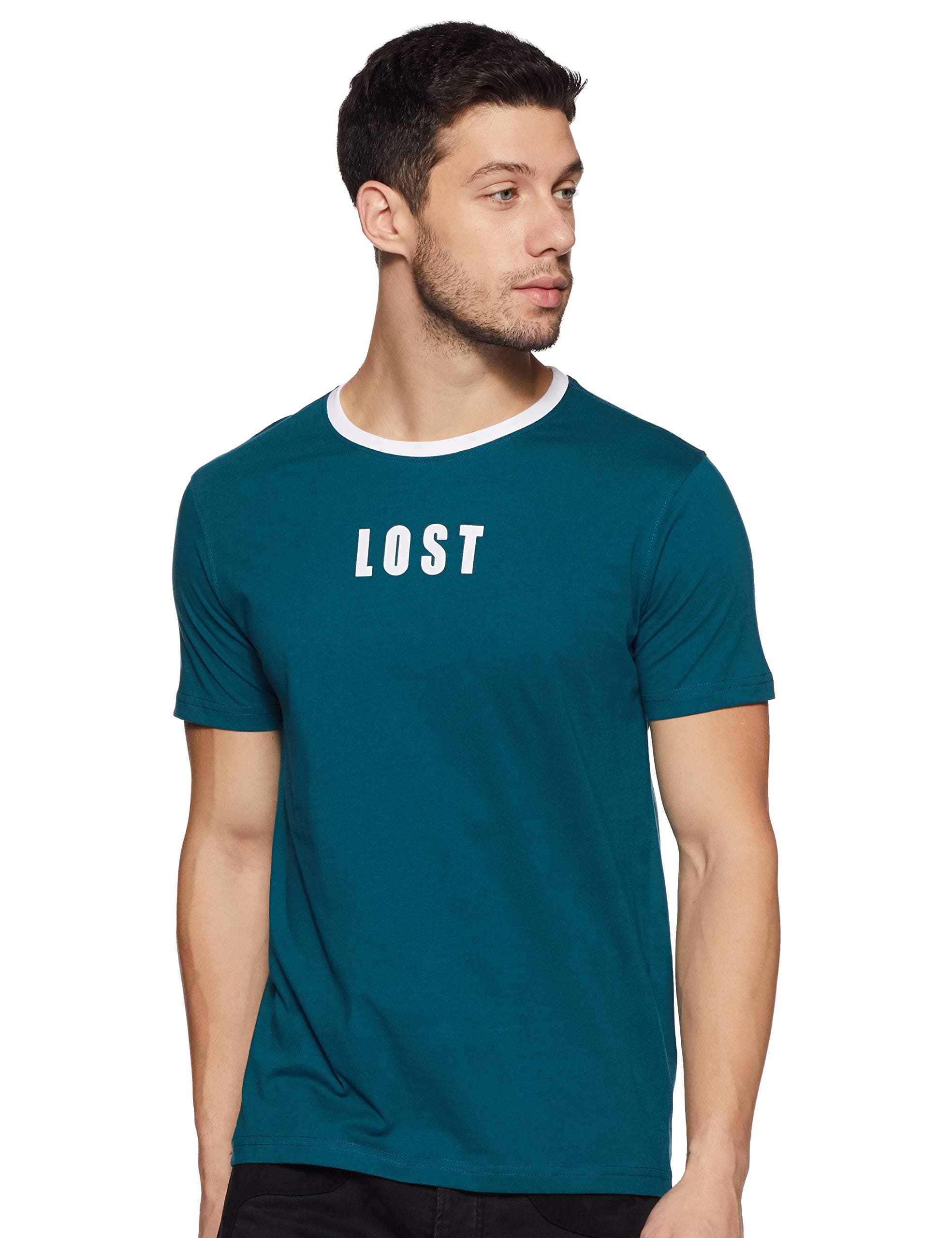 Men's Solid Regular Fit Half Sleeve Cotton T-Shirt