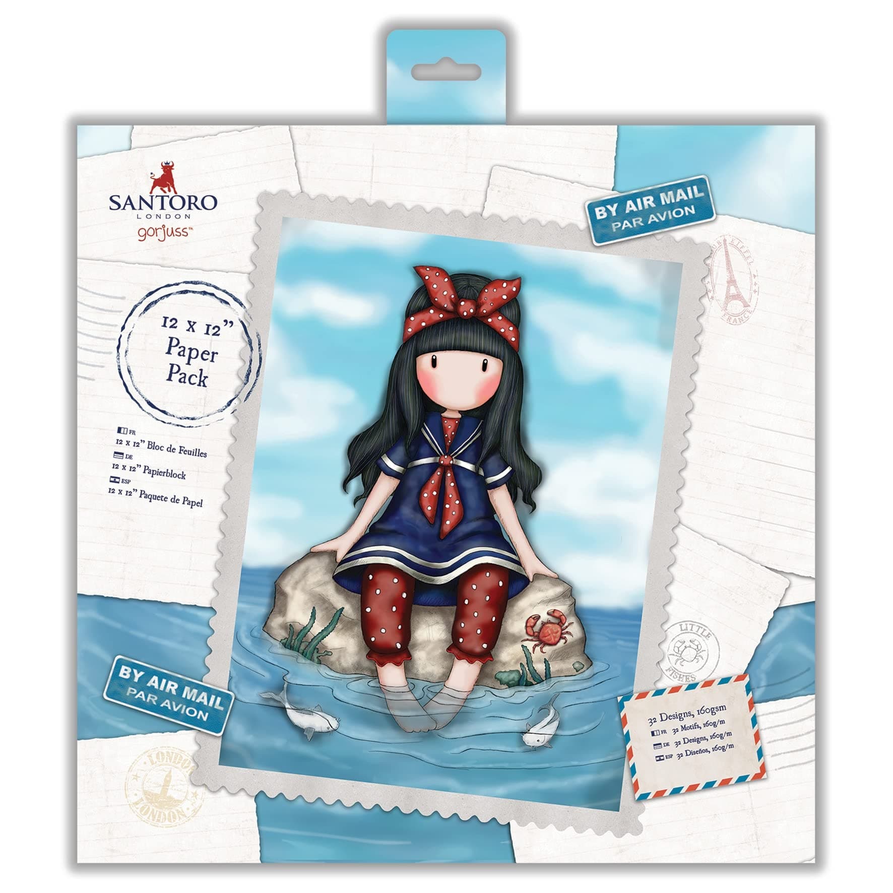 Santoro Gorjuss 12 x 12 Paper Pack - 32 Pack