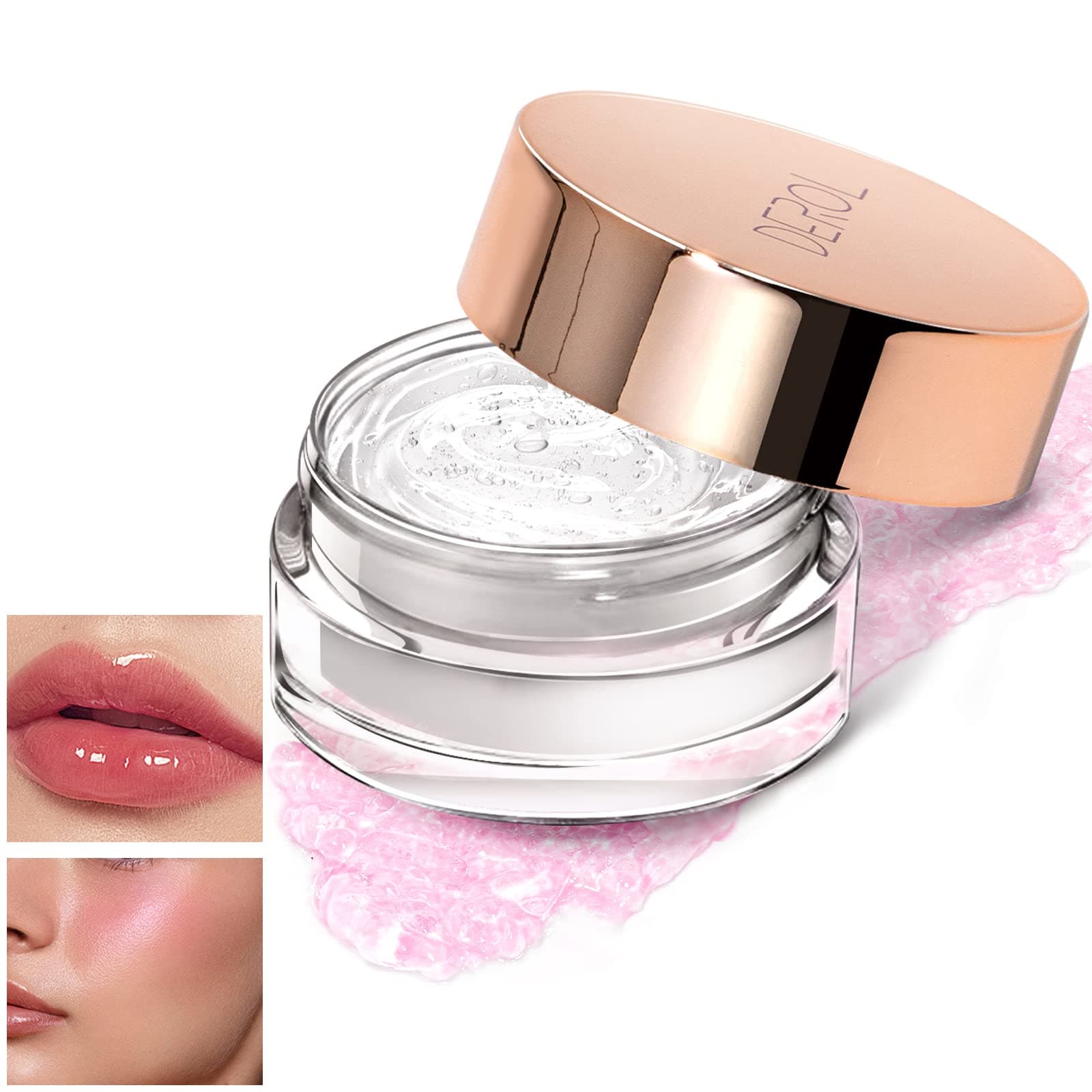 Moisturizing Blush Rouge Color Changing Blusher for Cheeks and Lips Balm Multi Use Cream Liquid Waterproof Gel for Cheeks & Lips Gloss Glossy Shiny Finish Makeup