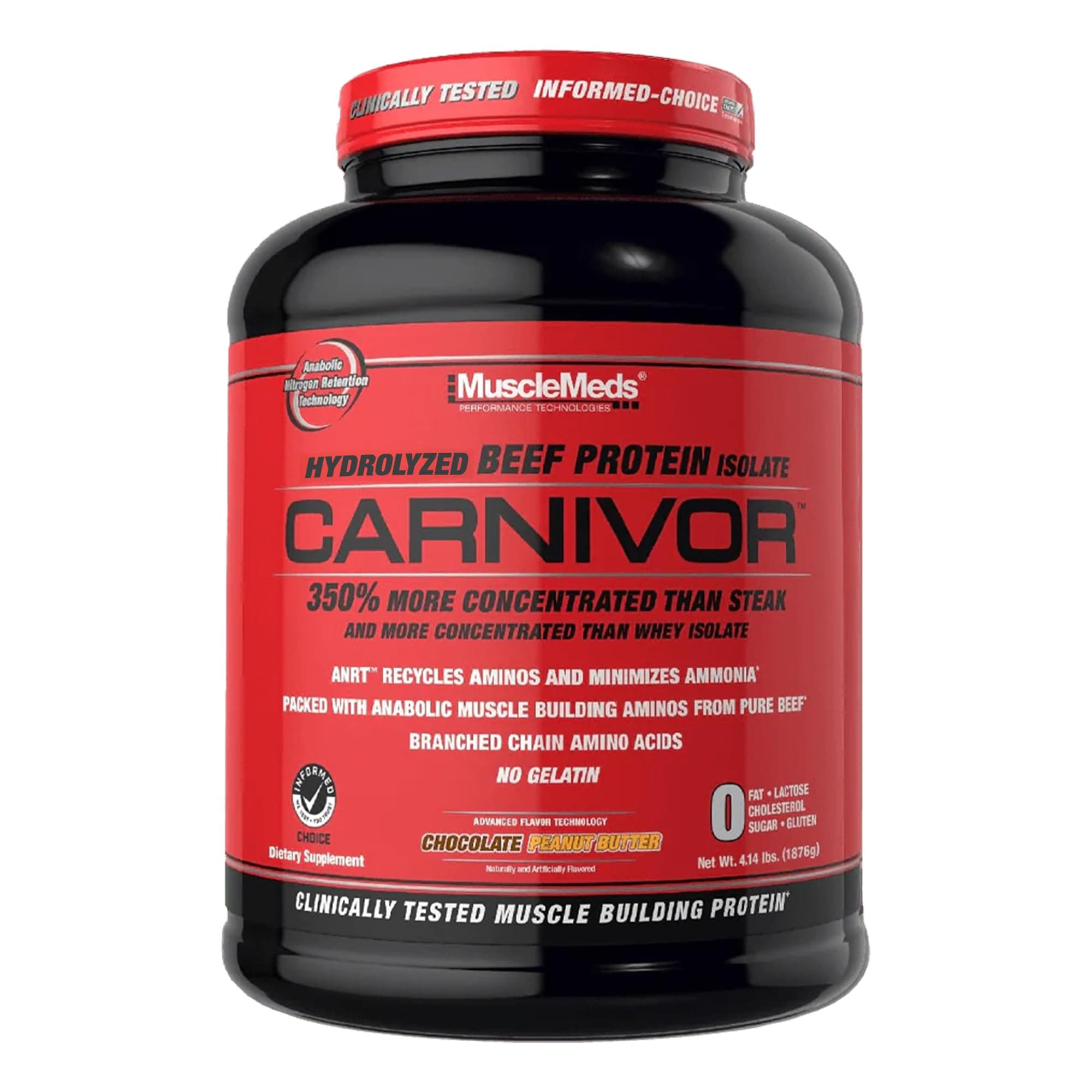 Carnivor Beef Protein Isolate Powder, Chocolate Peanut Butter, 4 Pound