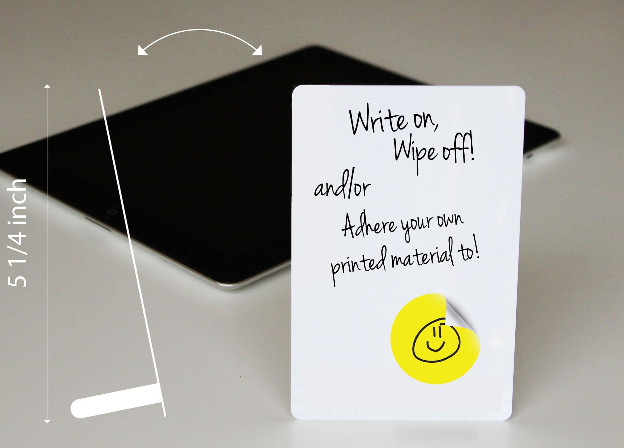 Mini White Board - 5 X Free Standing Small Office Whiteboard information presentation card