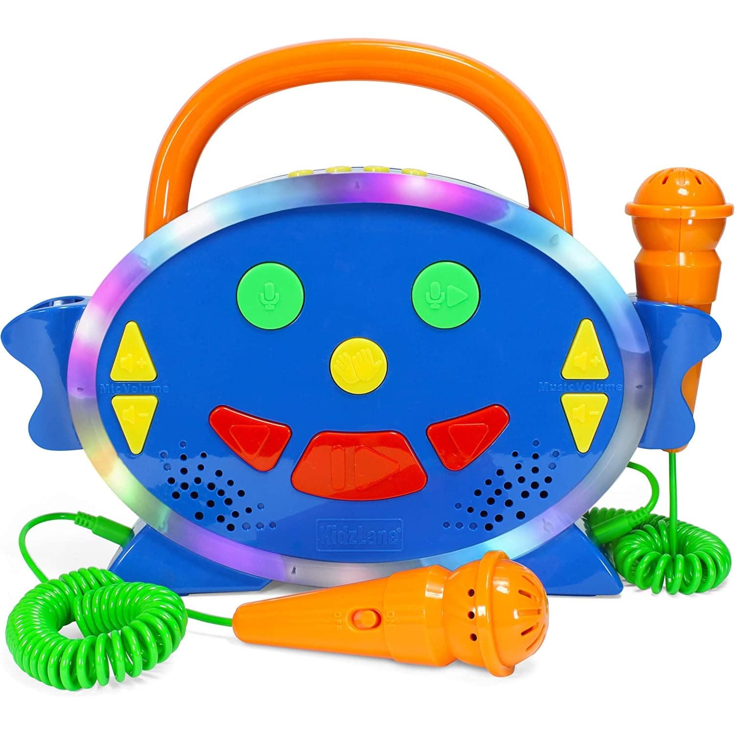 Karaoke Machine for Kids with 2 Microphones, Includes 100 Pre-Loaded Songs, Record & Playback, Voice Changer, and Bluetooth - Perfect for Toddlers & Up!