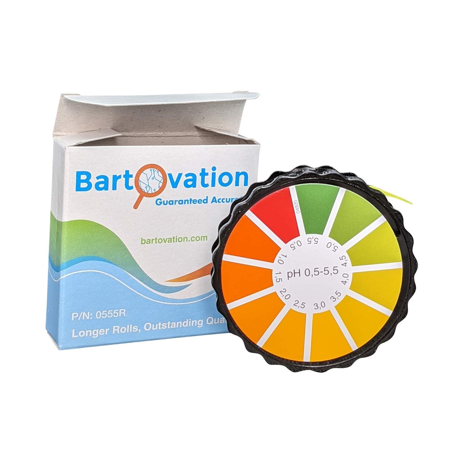 Bartovation pH Test Paper for Kombucha Brewing, 0.5 to 5.5 pH [16 Foot Roll with Dispenser]