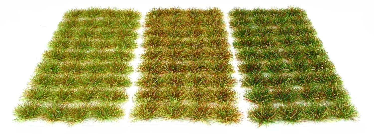 6mm Wild Grass Set Self Adhesive Static Grass Tufts x108 - Warpainter scenics