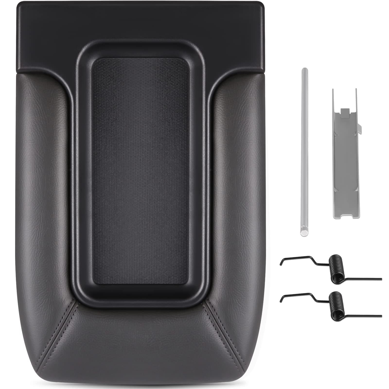 SCITOO Center Console Lid Replacement Kit for 1999-2007 For Chevy Silverado, Avalanche, Suburban, For GMC Sierra, Yukon - Center Console Cover OEM 19127364, 19127365, 19127366 Dark Grey