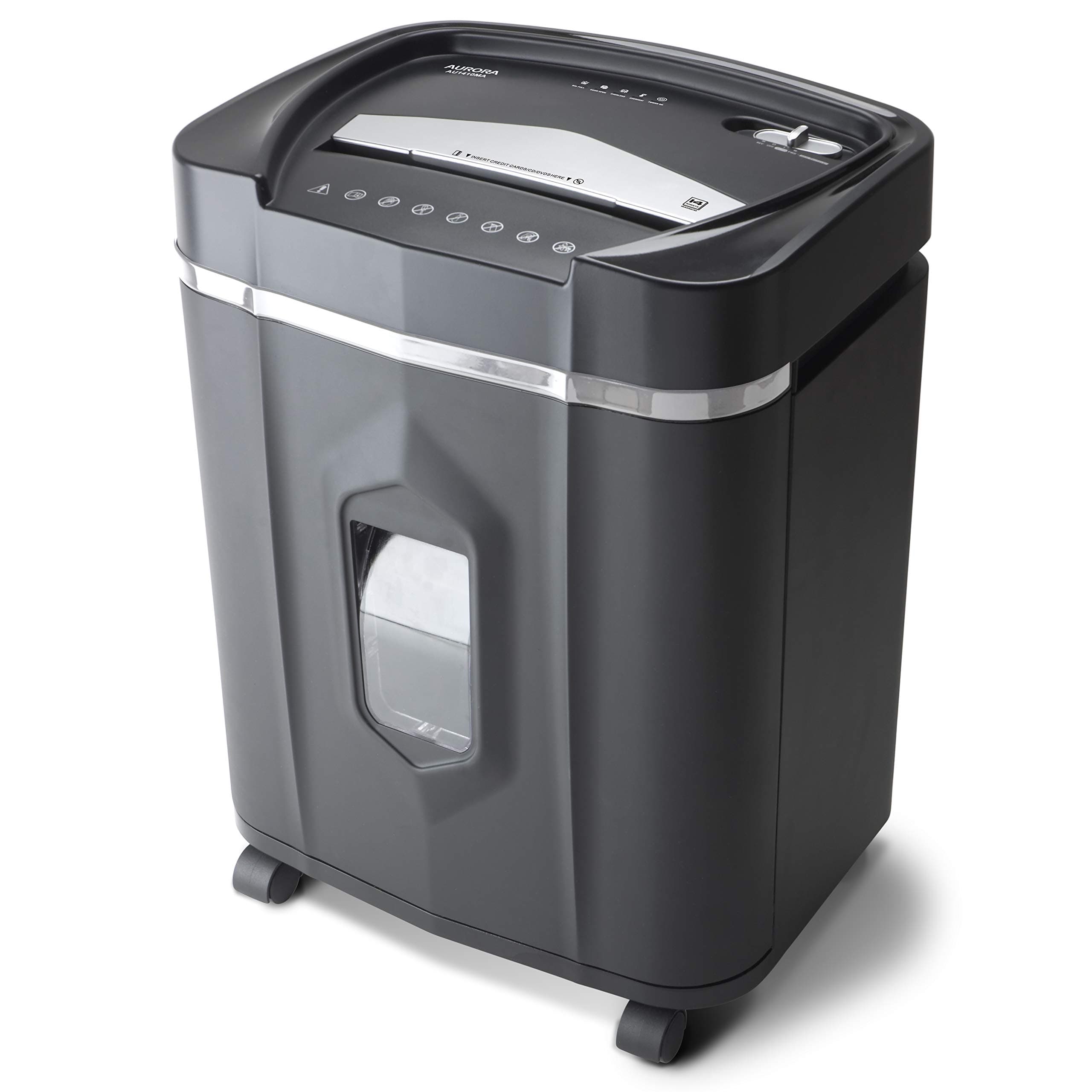 AU1210MA Professional Grade High Security 12-Sheet Micro-Cut Paper/CD and Credit Card/ 60 Minutes Continuous Run Time Shredder