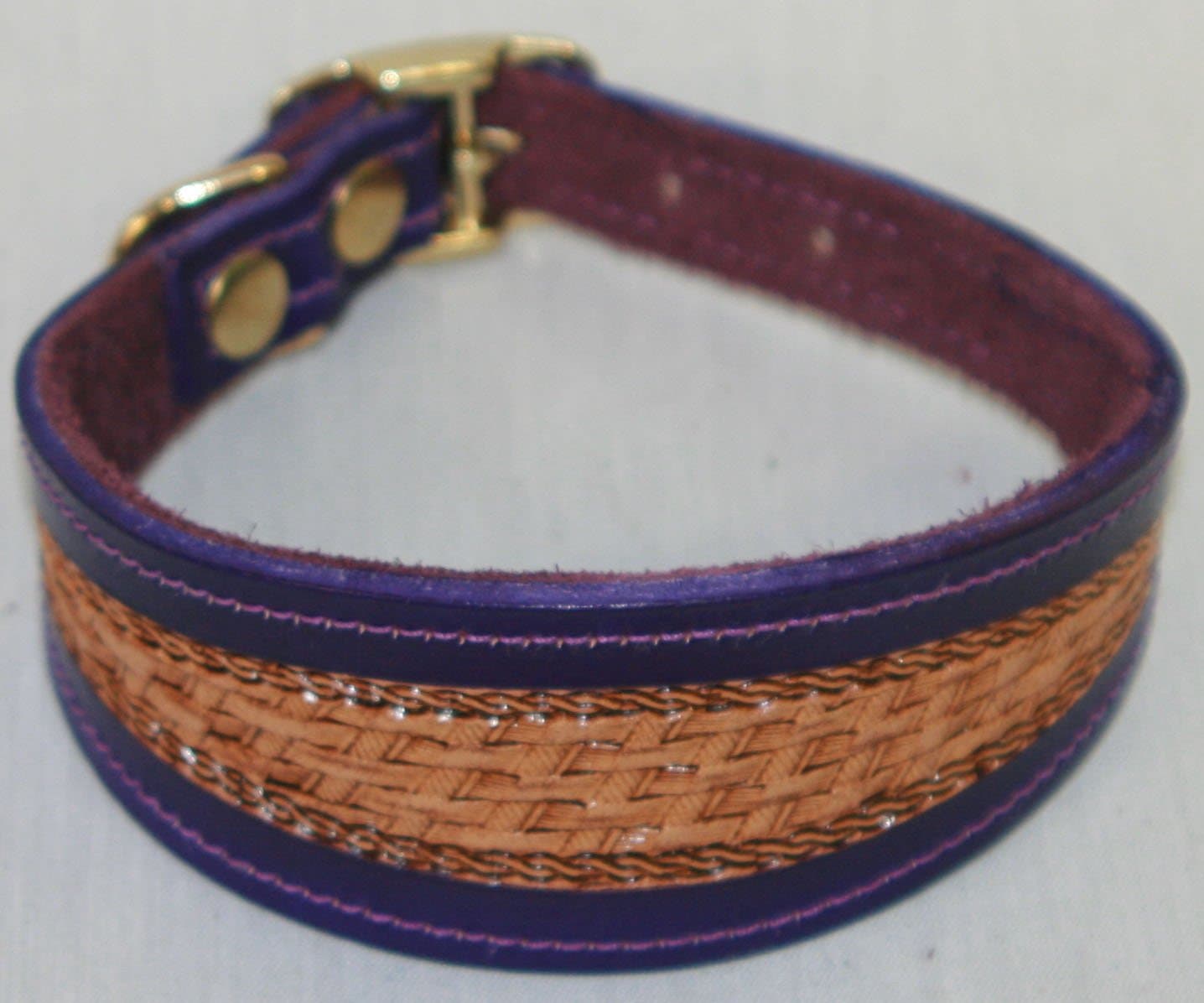 BBD Whippet Hand Carved Collar, Purple