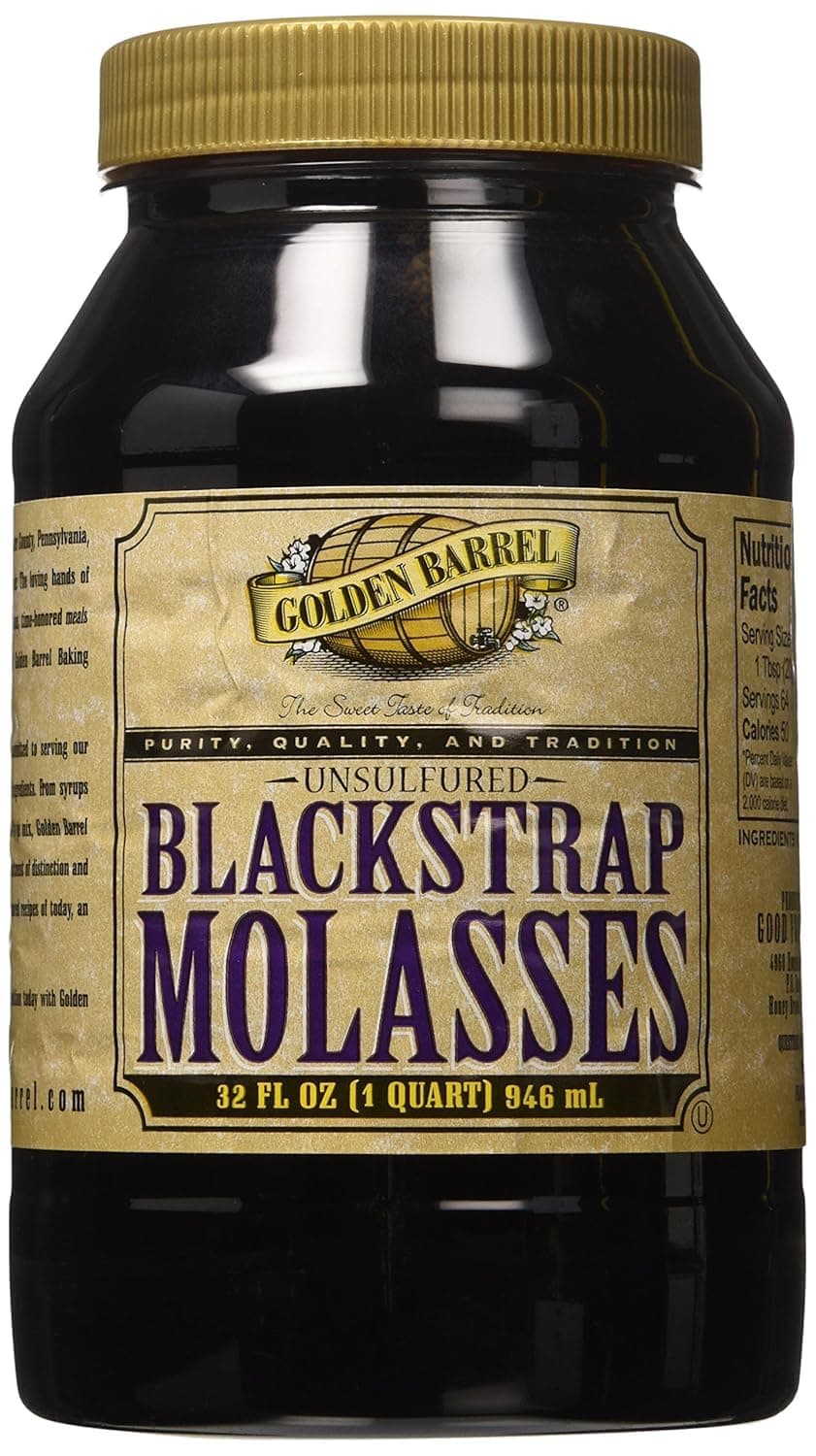 Unsulfured Black Strap molasses, 32 oz