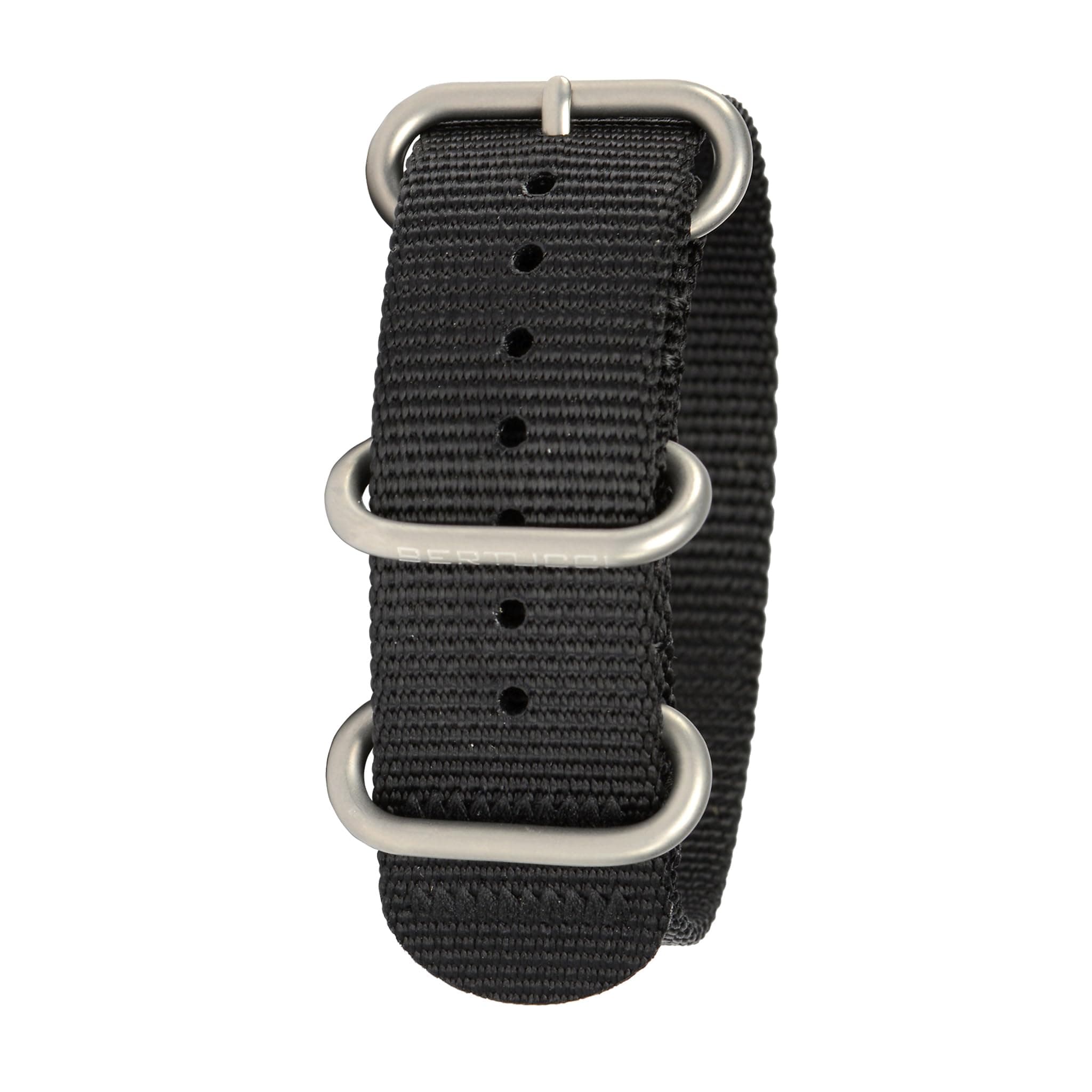Nylon Watch Band - 22mm - Black