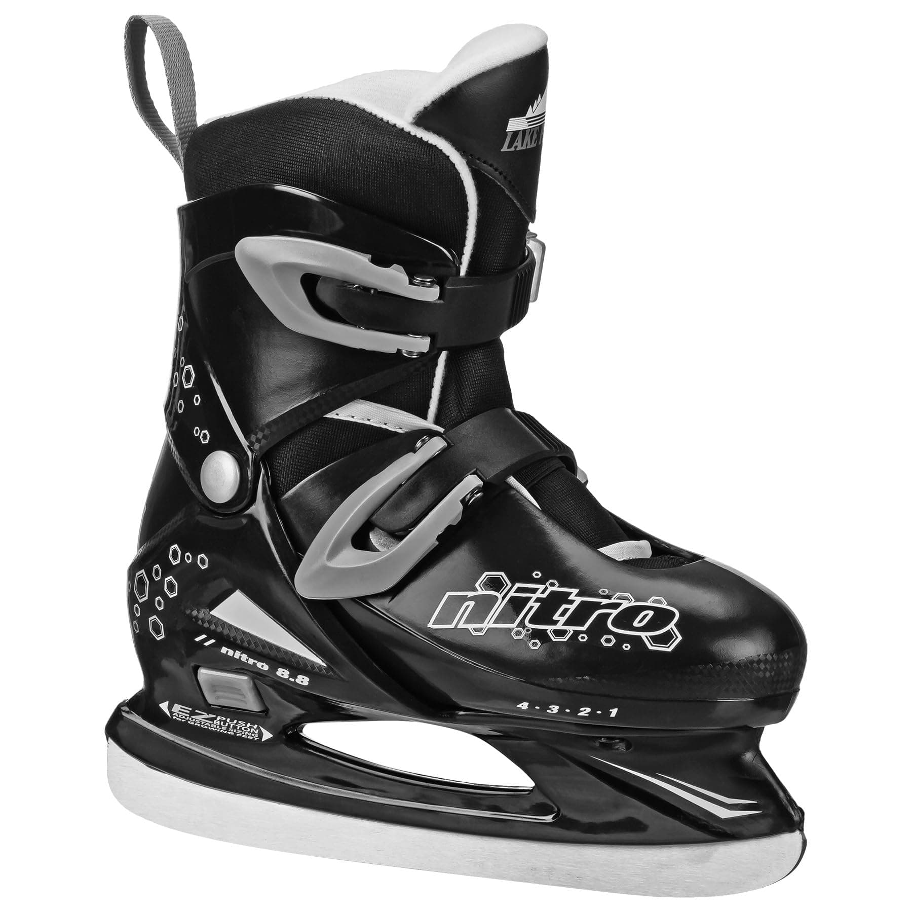 Lake Placid Boys Nitro 8.8 Adjustable Ice Skates