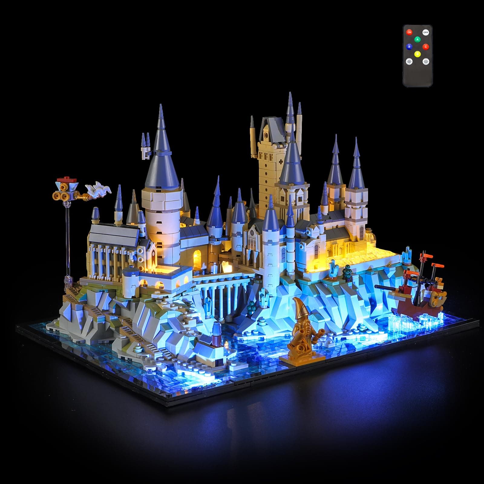 Light For Lego-76419 Hogwarts Castle and Grounds - Led Lighting Kit Compatible With Lego Building Blocks Model:Remote-Control Version - NOT Included The Model Set