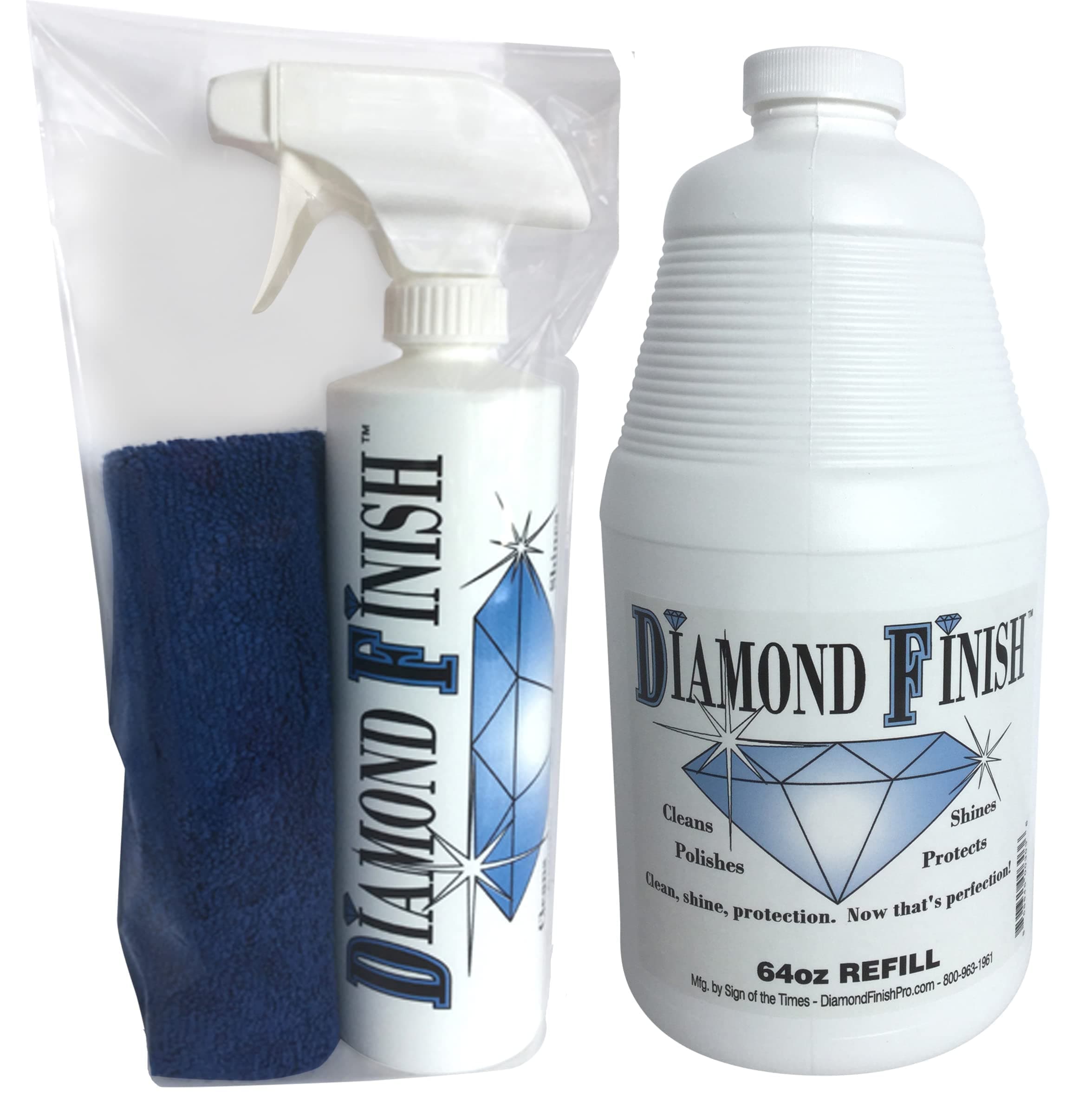 Pro 80 ounce Kit Multi Surface Cleaner Polish Protector for Vehicles, Home, Boats ,Removes Tar, Bird Poop, Brake Dust, Tree Sap, Grease, Fingerprints while it Shinesstoats,, Removes Tar, Bird Poop, Brake Dust, Tree Sap, Grease and Fingerprints while it Shines