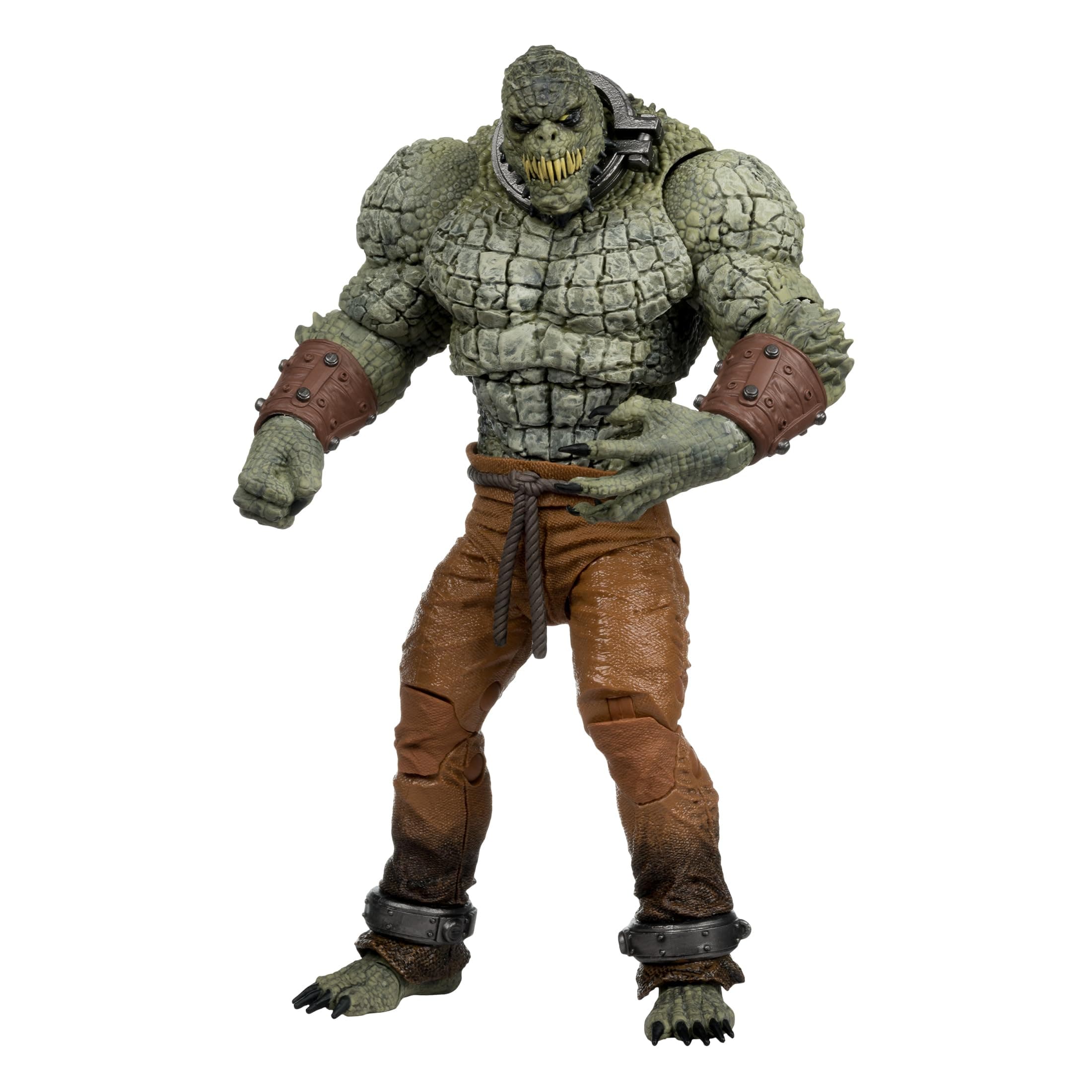DC Multiverse Killer Croc (Batman: Arkham Asylum) Glow in The Dark Edition Mega Figure Gold Label, Amazon Exclusive