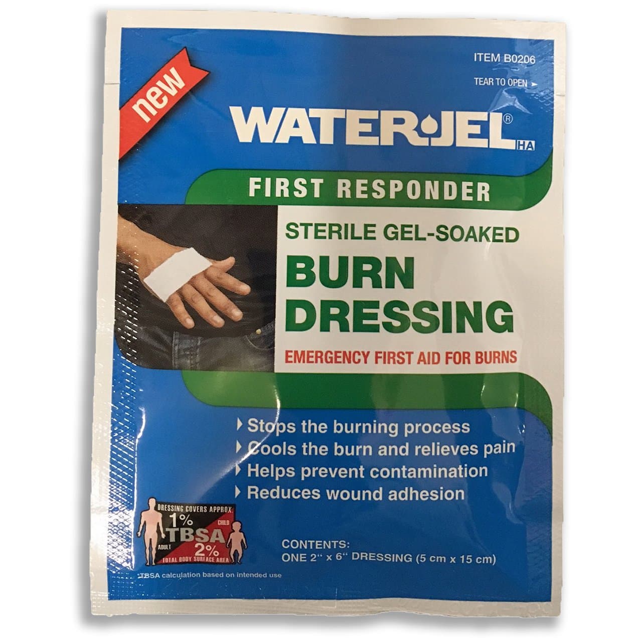 Water-JEL® 2" X 6" Burn Dressing - New Formula