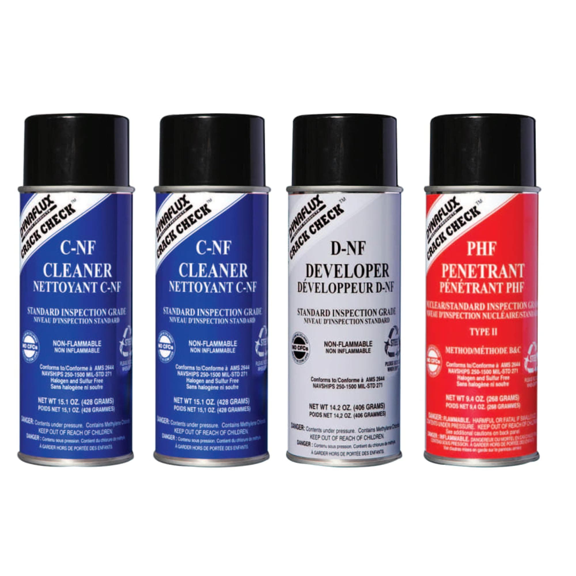 DF315, Visible Red-Dye Penetrant Test Kit, Standard Grade