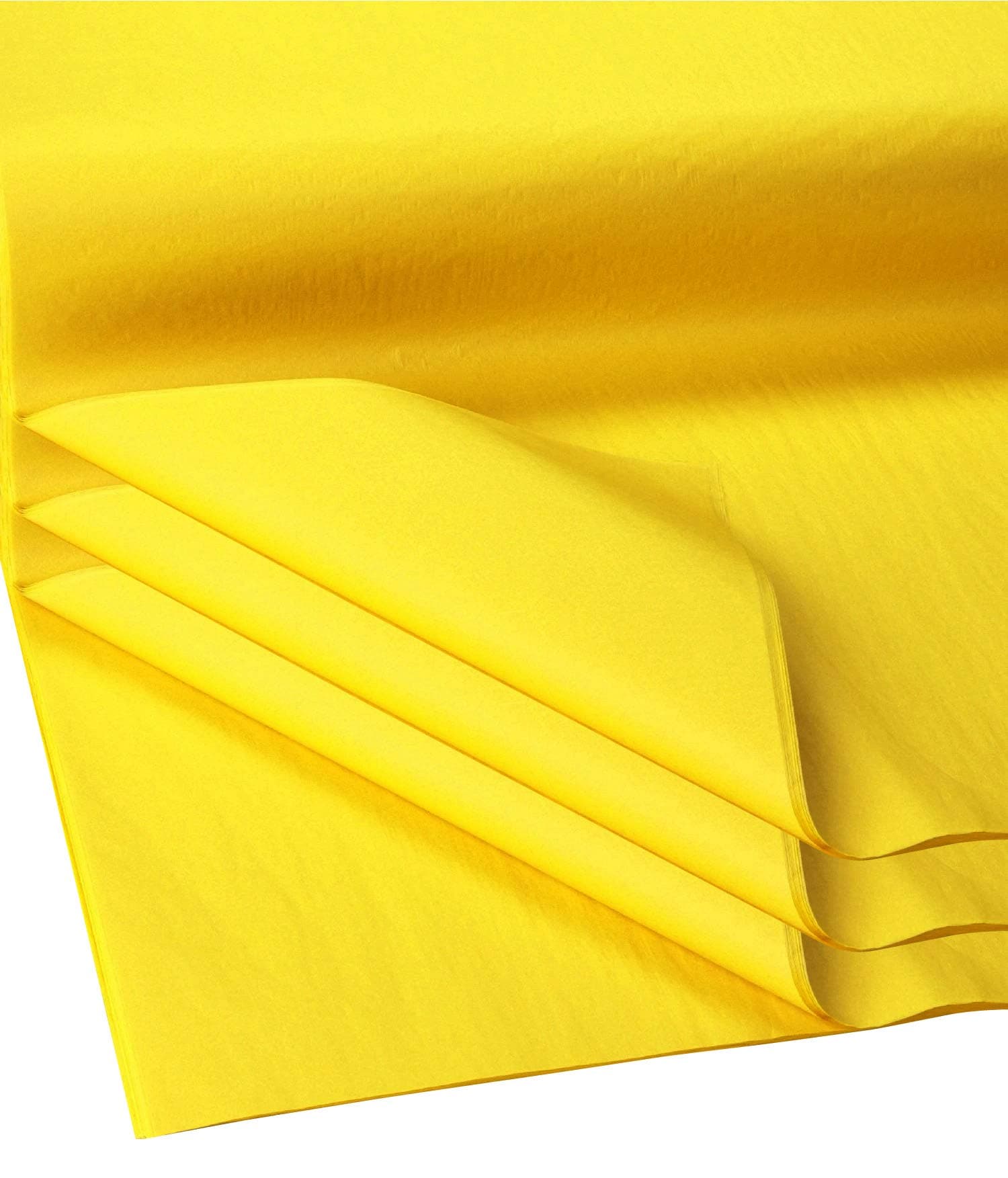 Gift Wrap Tissue Paper | Size: 15 Inch X 20 Inch | Count: 100 Sheets (Bright Yellow)