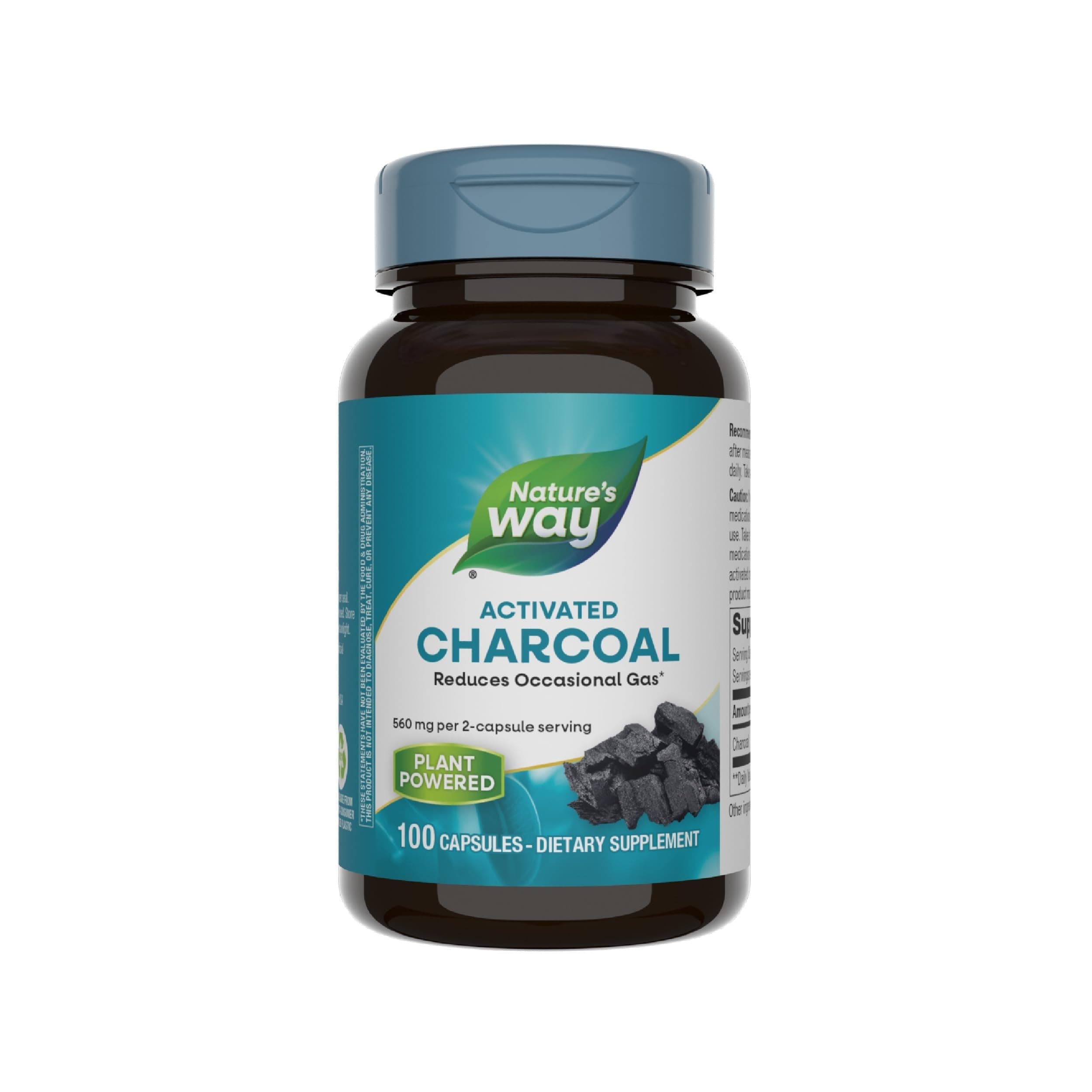 Nature's Way, Activated Charcoal, 100 Capsules