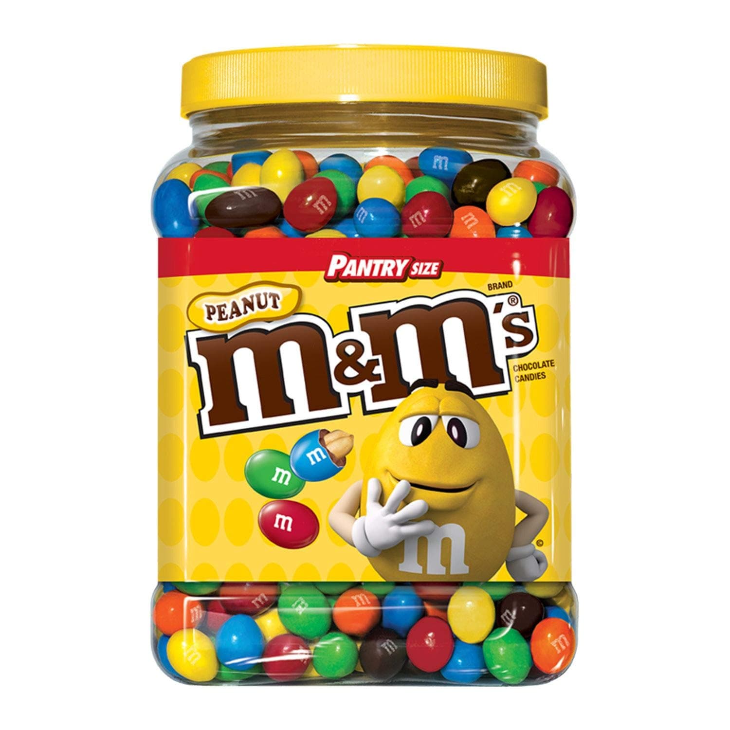 M&M's Chocolate Candy Pantry, 3.87 Pounds, Peanuts, 124 Ounces (Pack of 2)