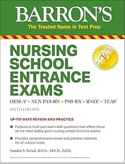 Nursing School Entrance Exams: HESI A2 / NLN PAX-RN / PSB-RN / RNEE / TEAS (Barron's Test Prep) Paperback – 7 January 2020