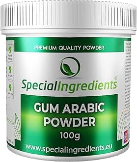 Gum Arabic Powder (Acacia) 100g Premium Quality, Vegan, Non-GMO, Gluten Free – Recyclable Container
