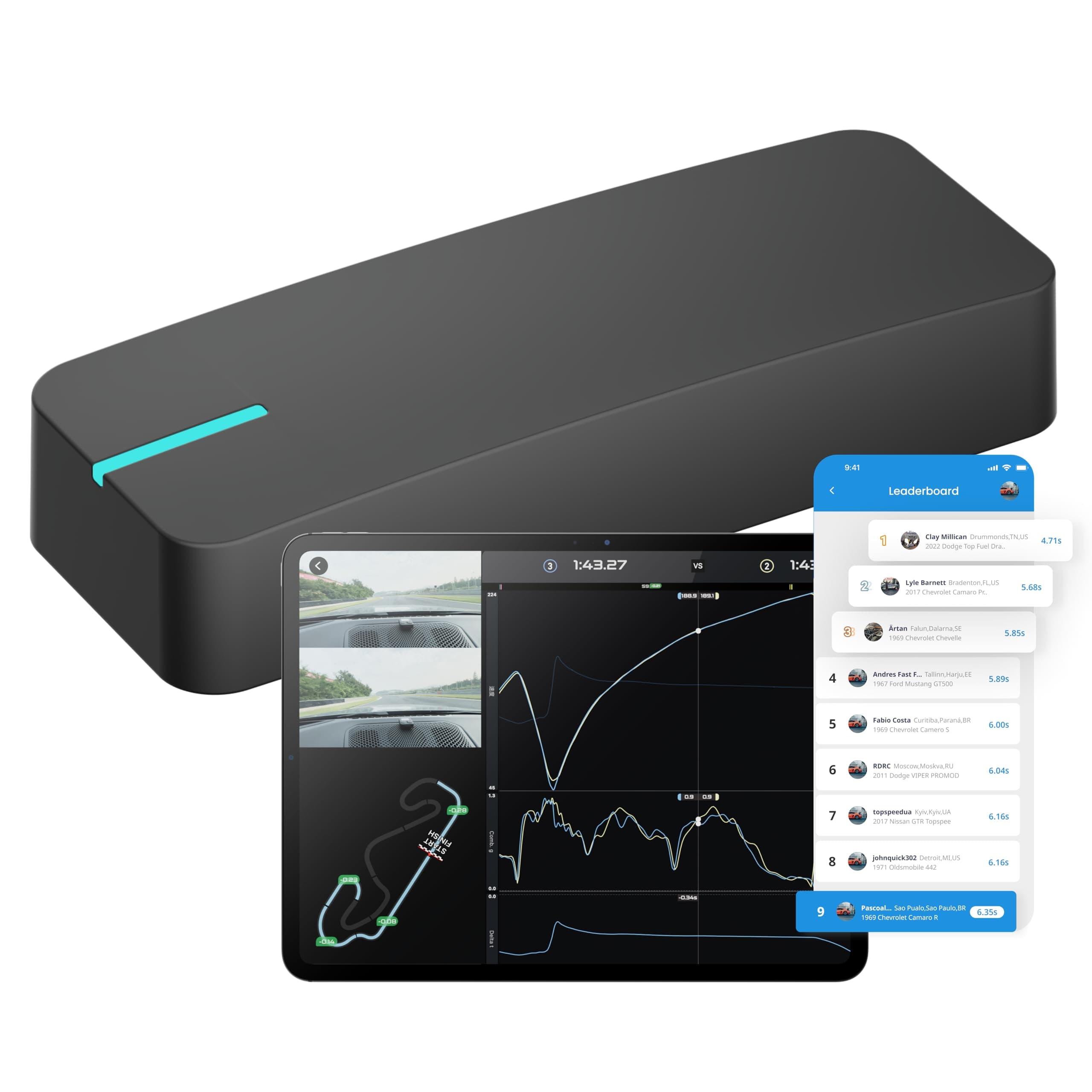New Dragy GPS-Based Performance Meter - 25Hz Laptimer, UBLOX 10th Gen High-Performance Module, Trusted by Million Users, USB-C Charging Port (DRG70-C)