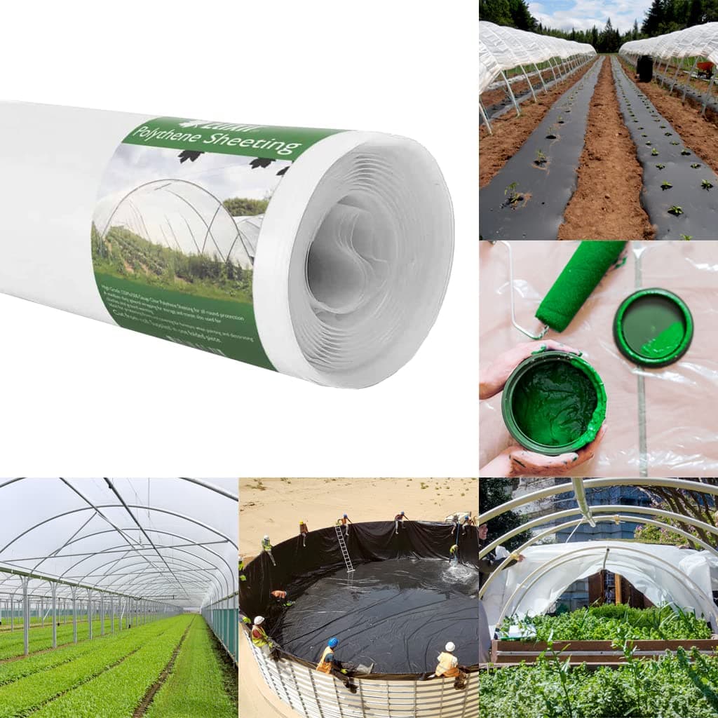 « 10m x 2m Clear Polythene Sheeting | UV Treated | 500g / 125mu