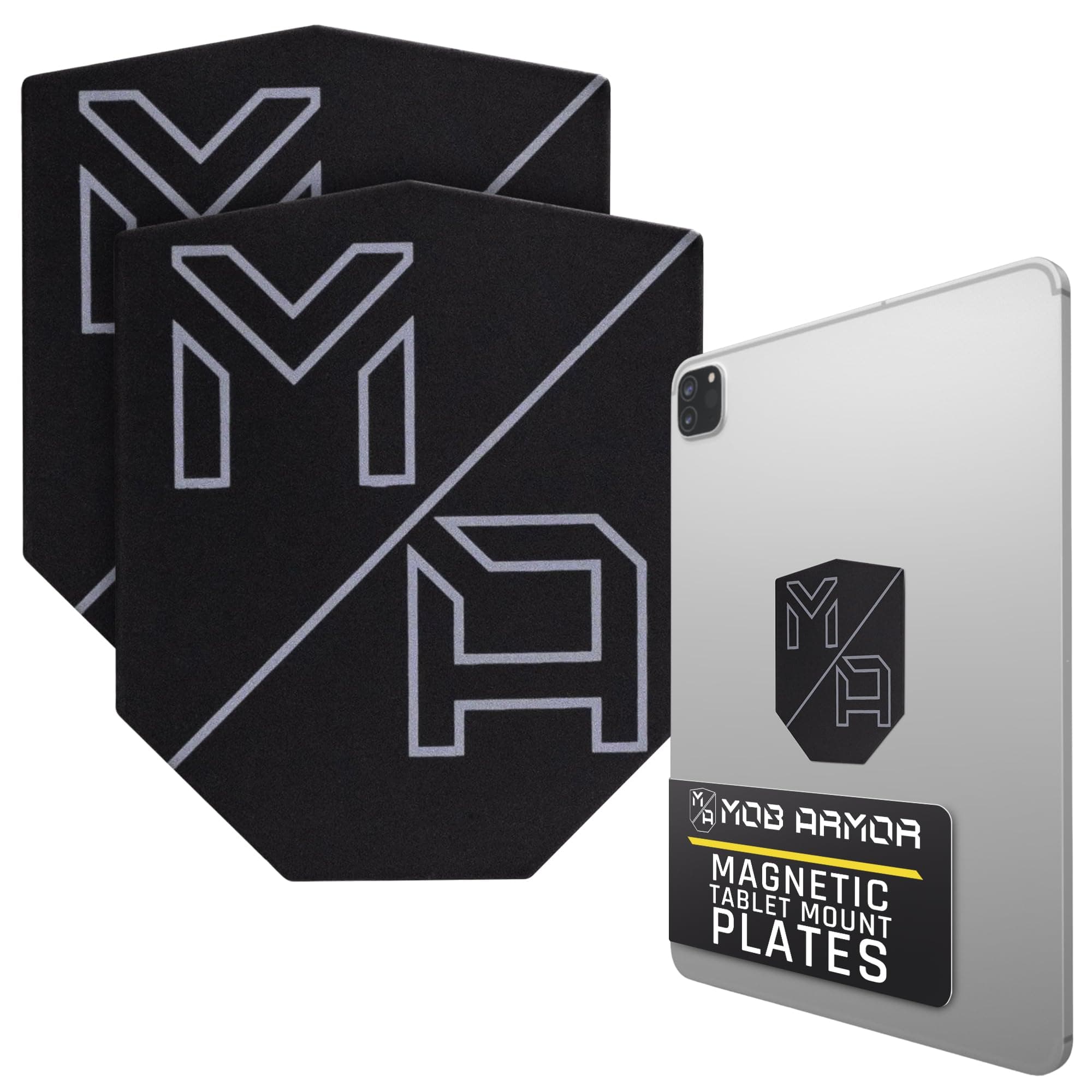 Mob Armor TabNetic Mounting Kit with Adhesive Disc, Durable Metal Plate & High Strength Magnetic Attachment for Universal Tablet Mounting - Ideal for Car, Home, Office, or Custom Installations