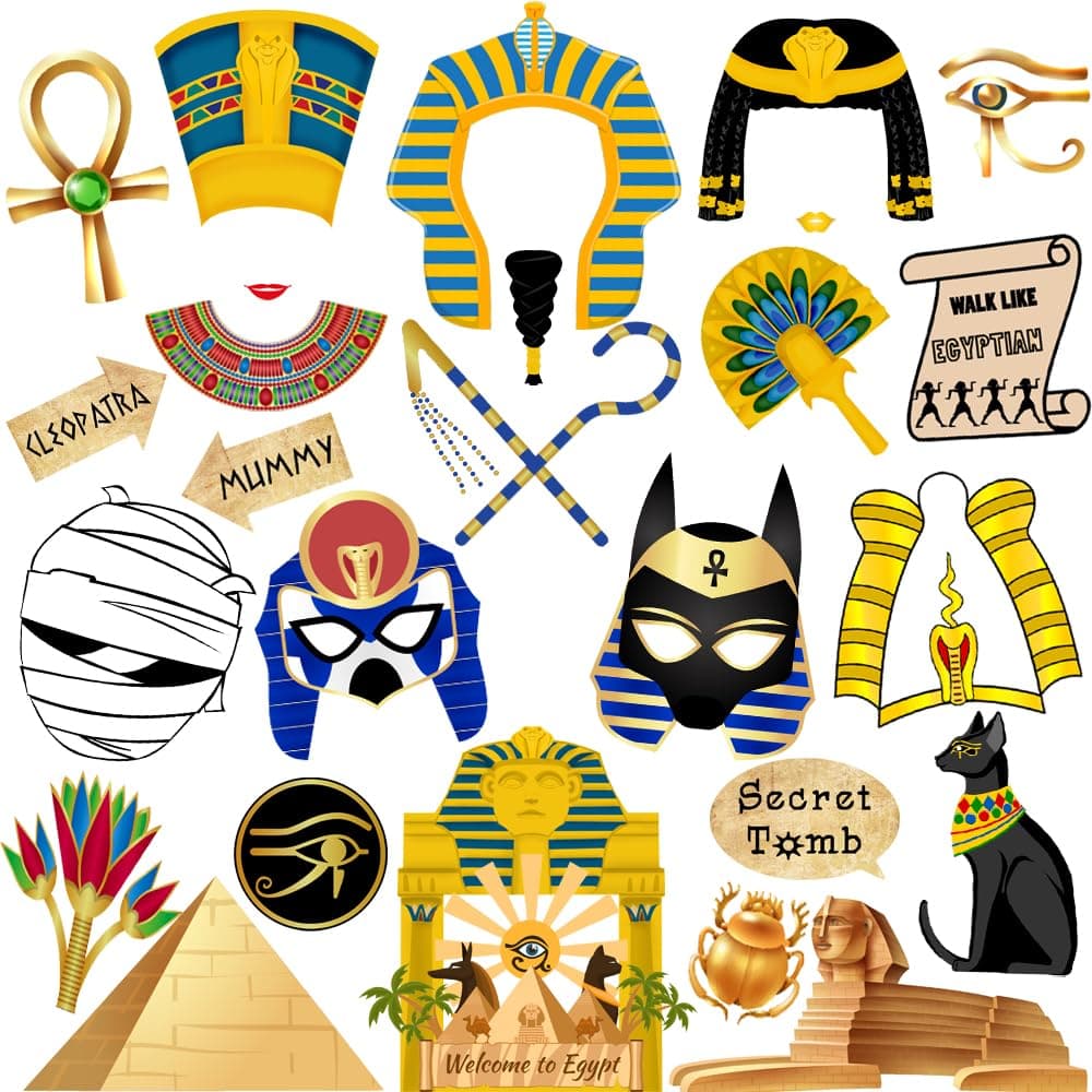 Ancient Egyptian Party Photo Booth Props