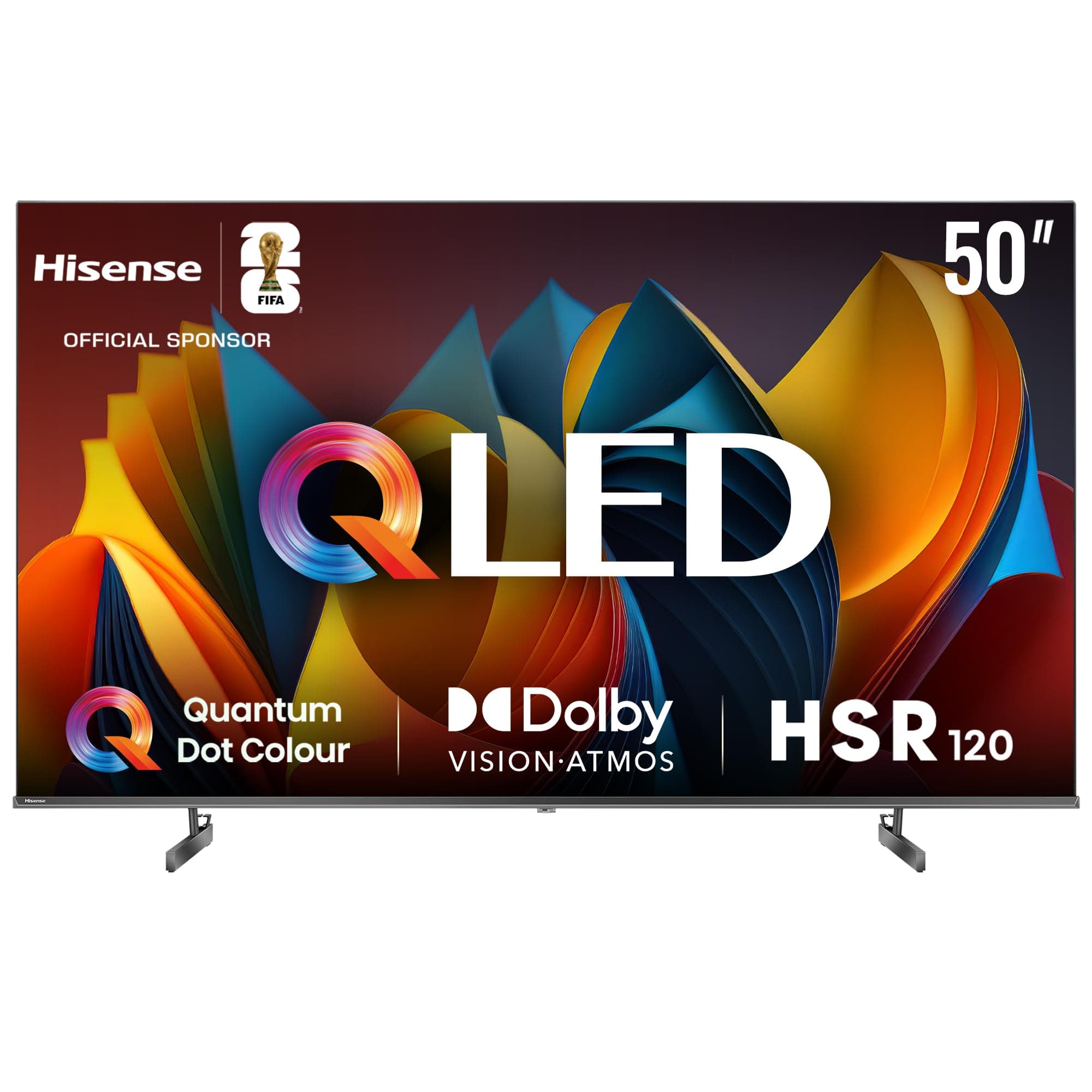 50 inch QLED Smart TV E7N-Quantum Dot Colour, AI Picture, Dolby Vision, Dolby Atmos, Share to TV, Voice Control, Filmmaker Mode, Youtube, Netflix, Disney+ and Shahid, 50E7N(2024 UAE Version)