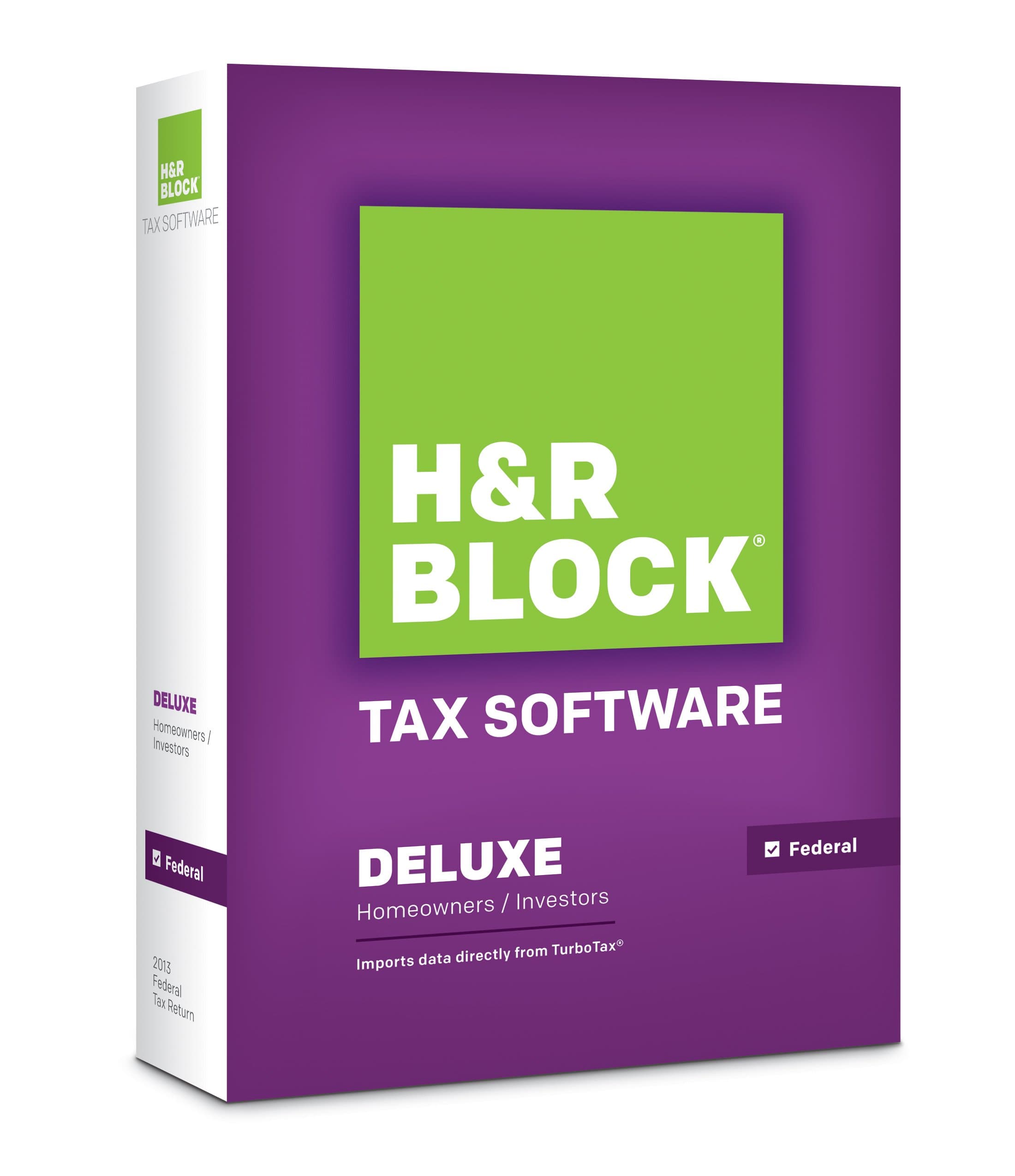 H&R Block Tax Software 2013 Deluxe [OLD VERSION]