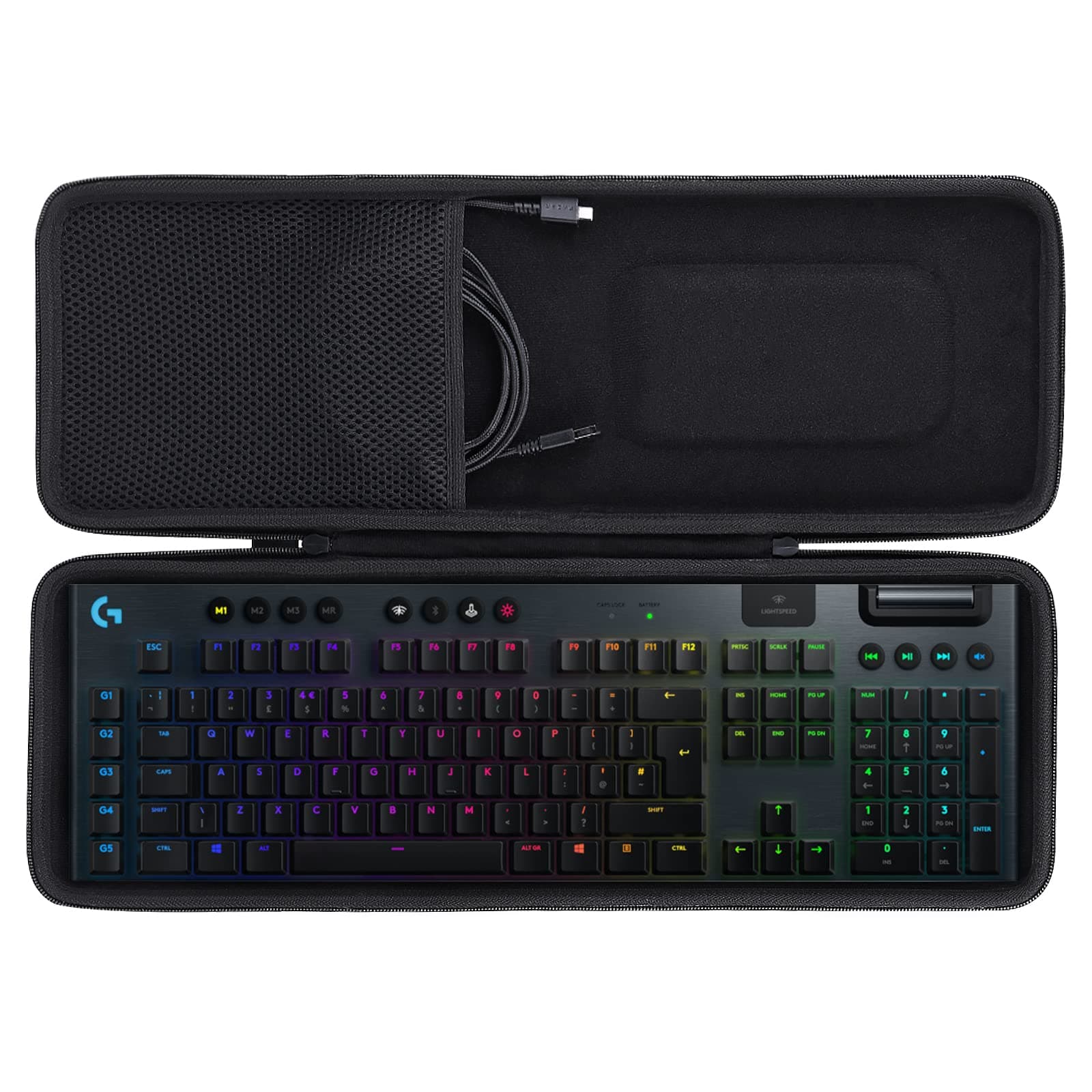 Hard Storage Carrying Case for Logitech G915 LIGHTSPEED Wireless Mechanical Gaming Keyboard, Case Only