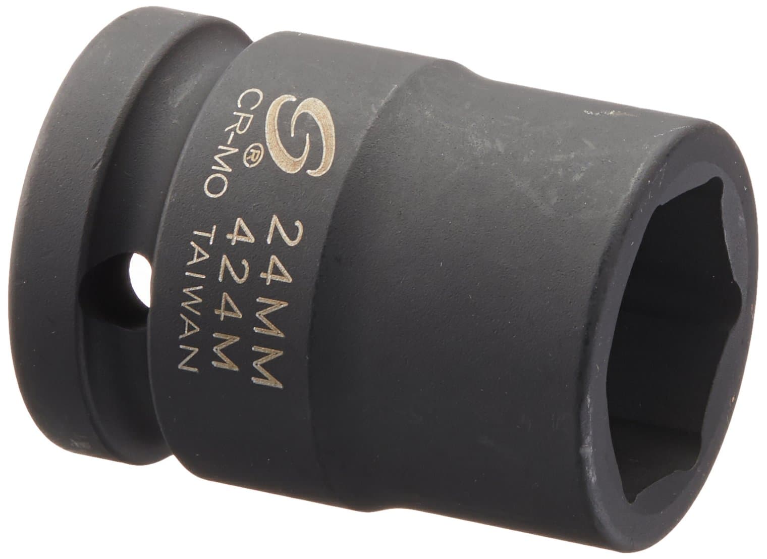 Sunex 424m 3/4-Inch Drive 24-Mm Impact Socket