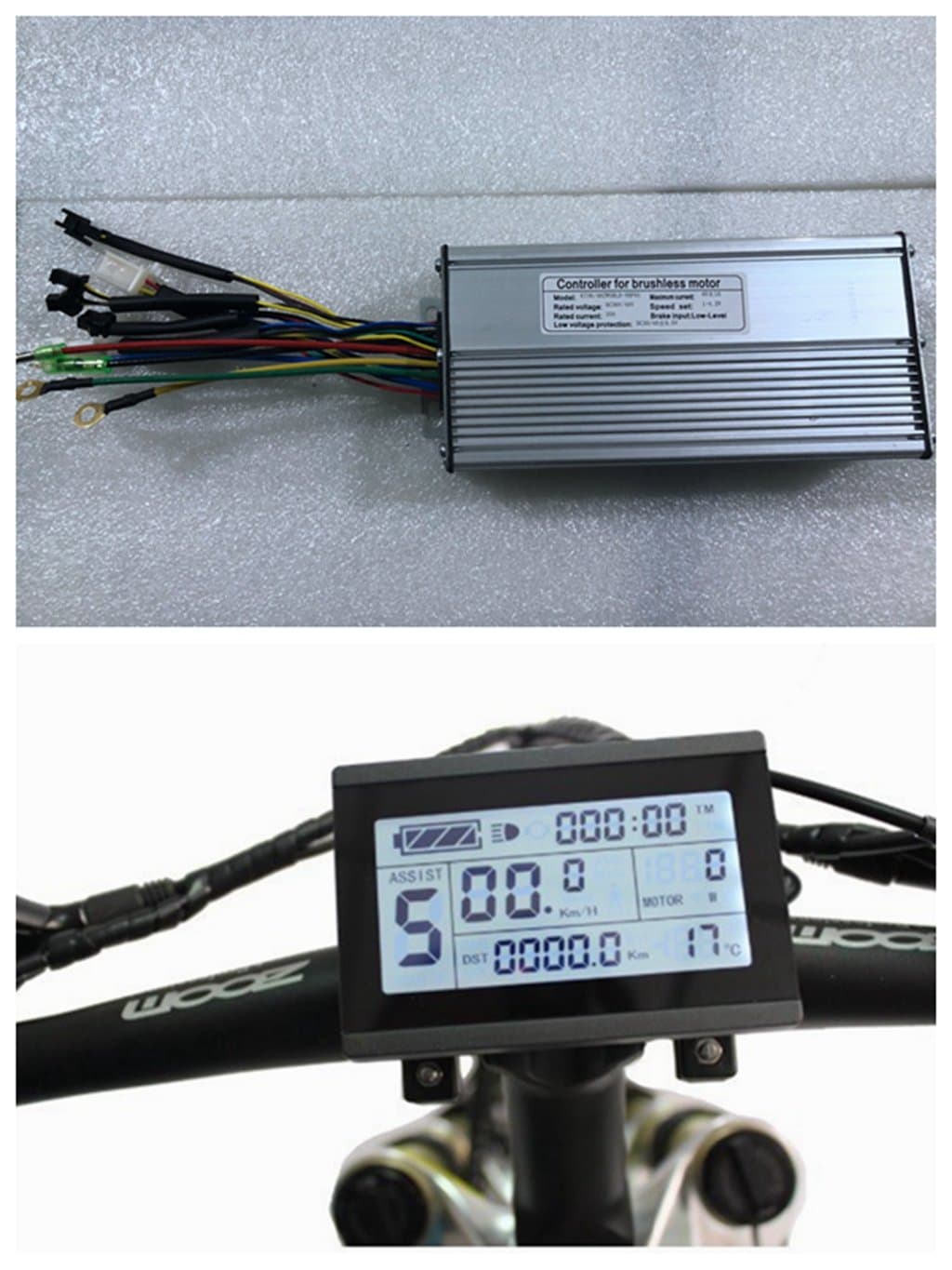 NBPOWER 36V/48V 1500W 40A Brushless DC Motor Controller Ebike Controller +KT-LCD3 Display One Set,Used for 1500W-2000W Ebike Kit.