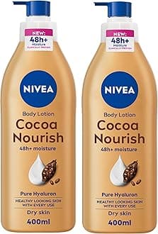 Body Lotion for Dry Skin, Cocoa Butter with Pure Hyaluron, 48H Deep Moisture, 2x400ml