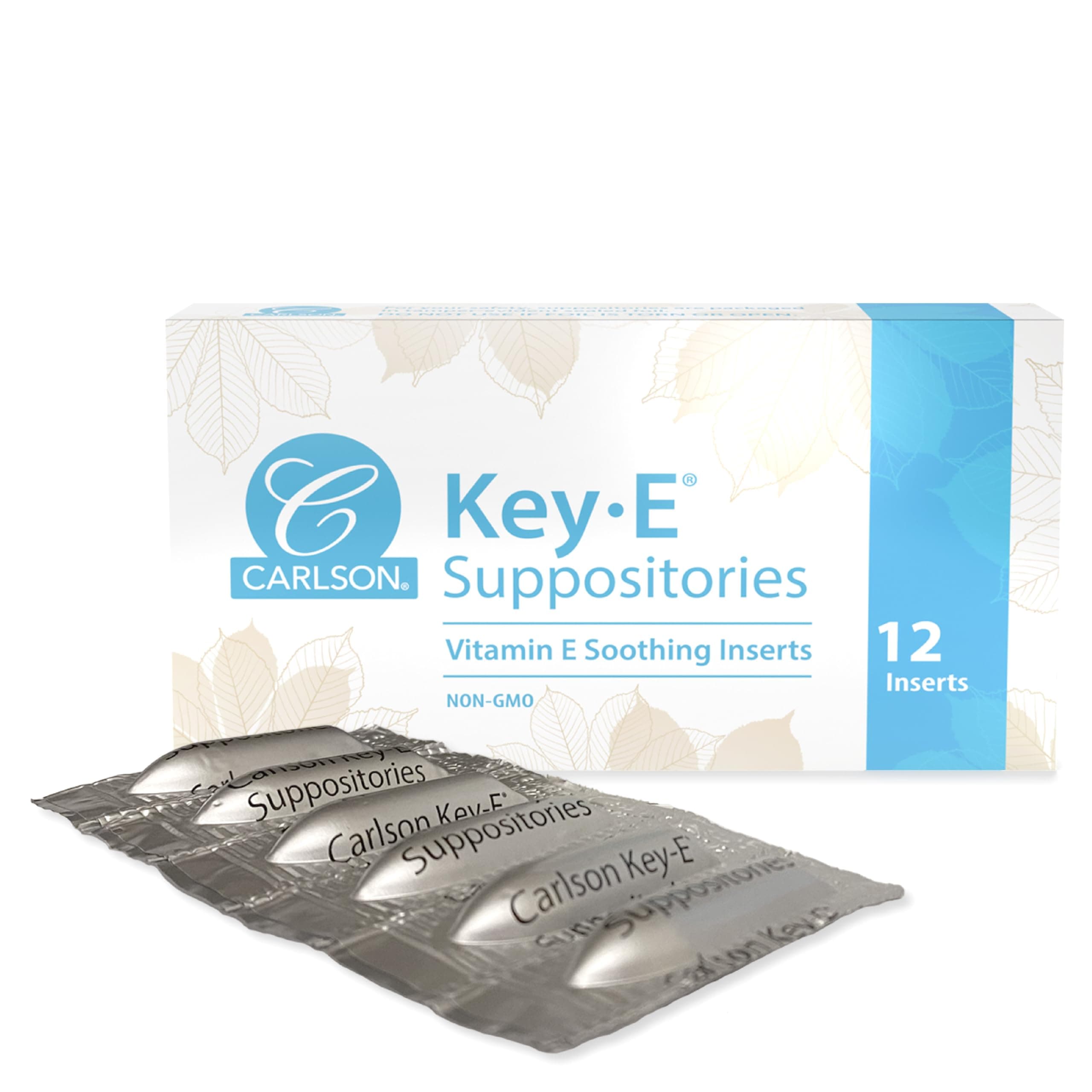 Carlson Key-E Suppositories, Box of 12