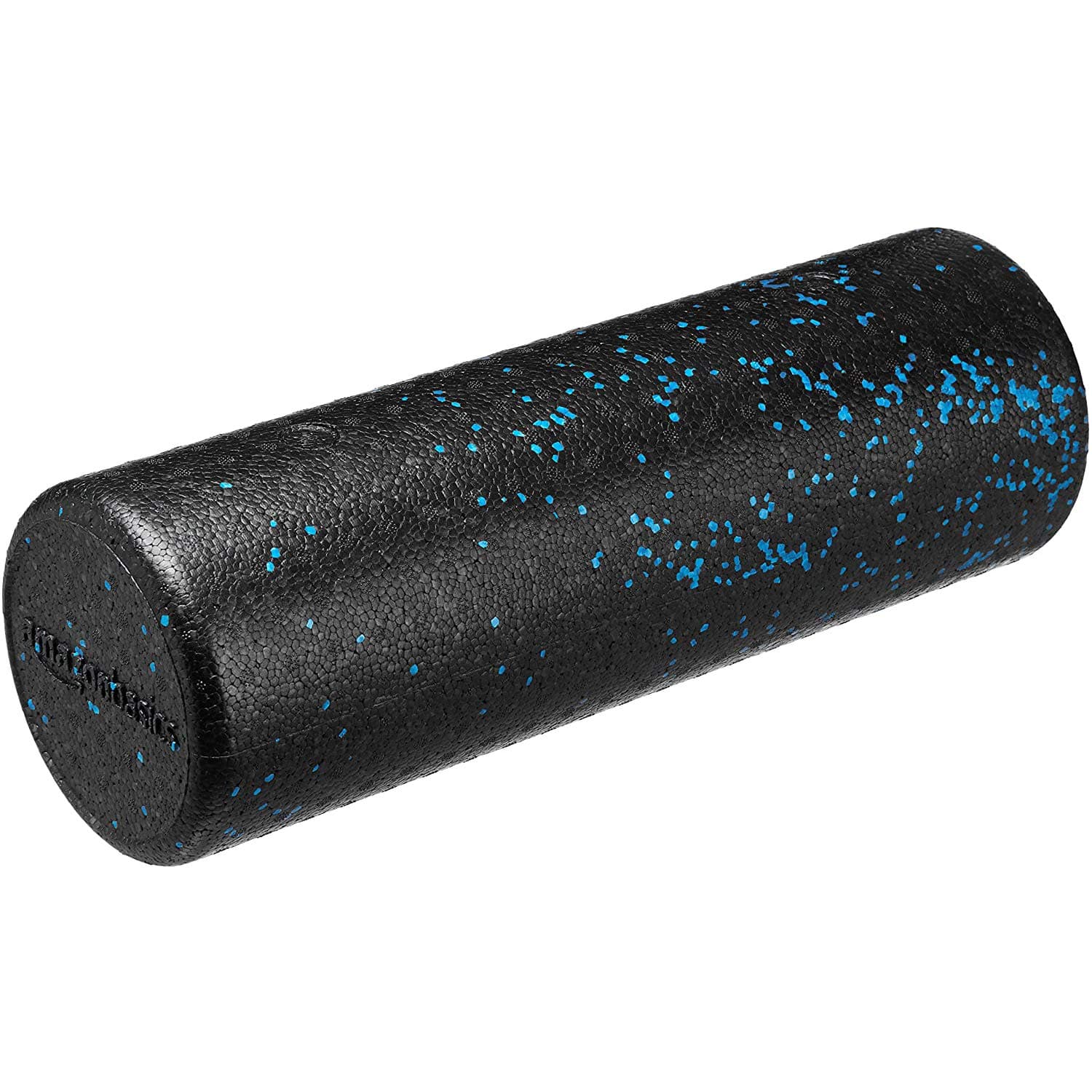 AmazonBasics High-Density Blue Speckled Round Foam Roller with 18" Diameter