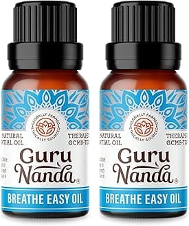 Breathe Easy Essential Oil, Blend of 100% Natural & Pure Essential Oils, Aromatherapy Blend for Helps in Promoting Nasal Breathing (2X0.5 Fl Oz)