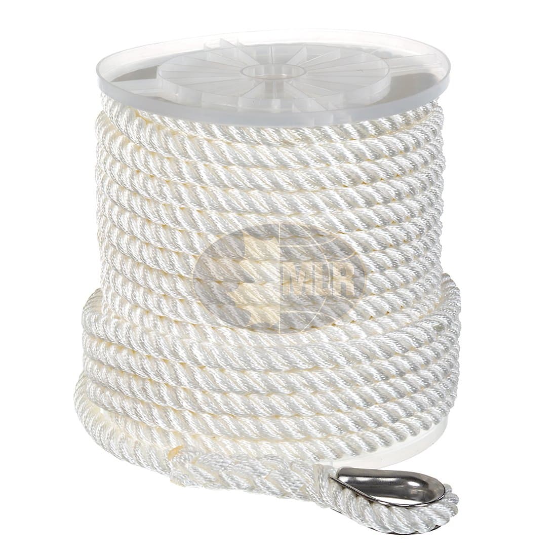 Nylon 3 Strand Anchor/Rigging Line 1/2" x 200' White
