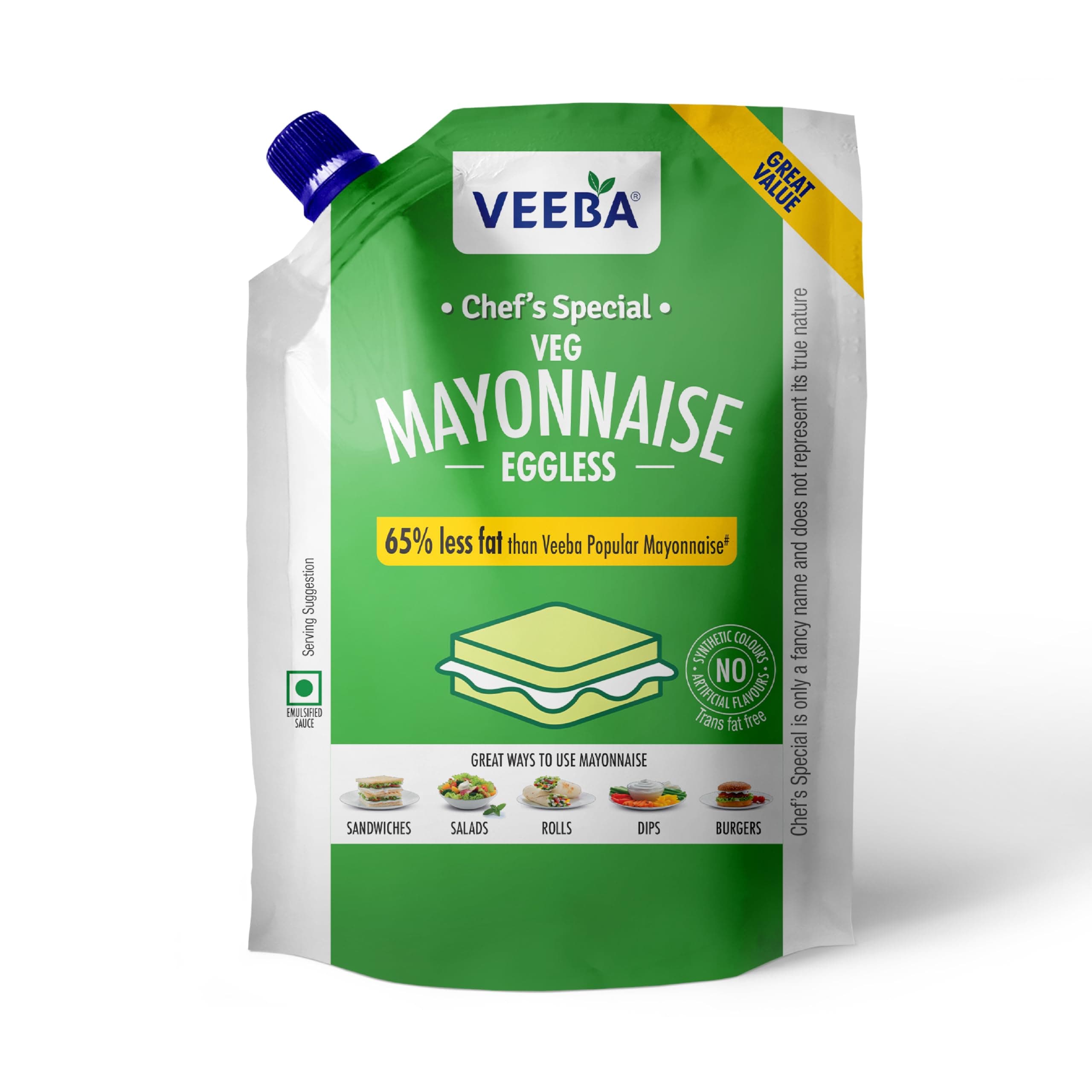 Eggless Mayonnaise Pouch 875g