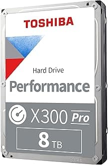 X300 PRO 8TB High Workload Performance for Creative Professionals 3.5-Inch Internal Hard Drive – Up to 300 TB/Year Workload Rate CMR SATA 6 GB/s 7200 RPM 512 MB Cache - HDWR780XZSTB