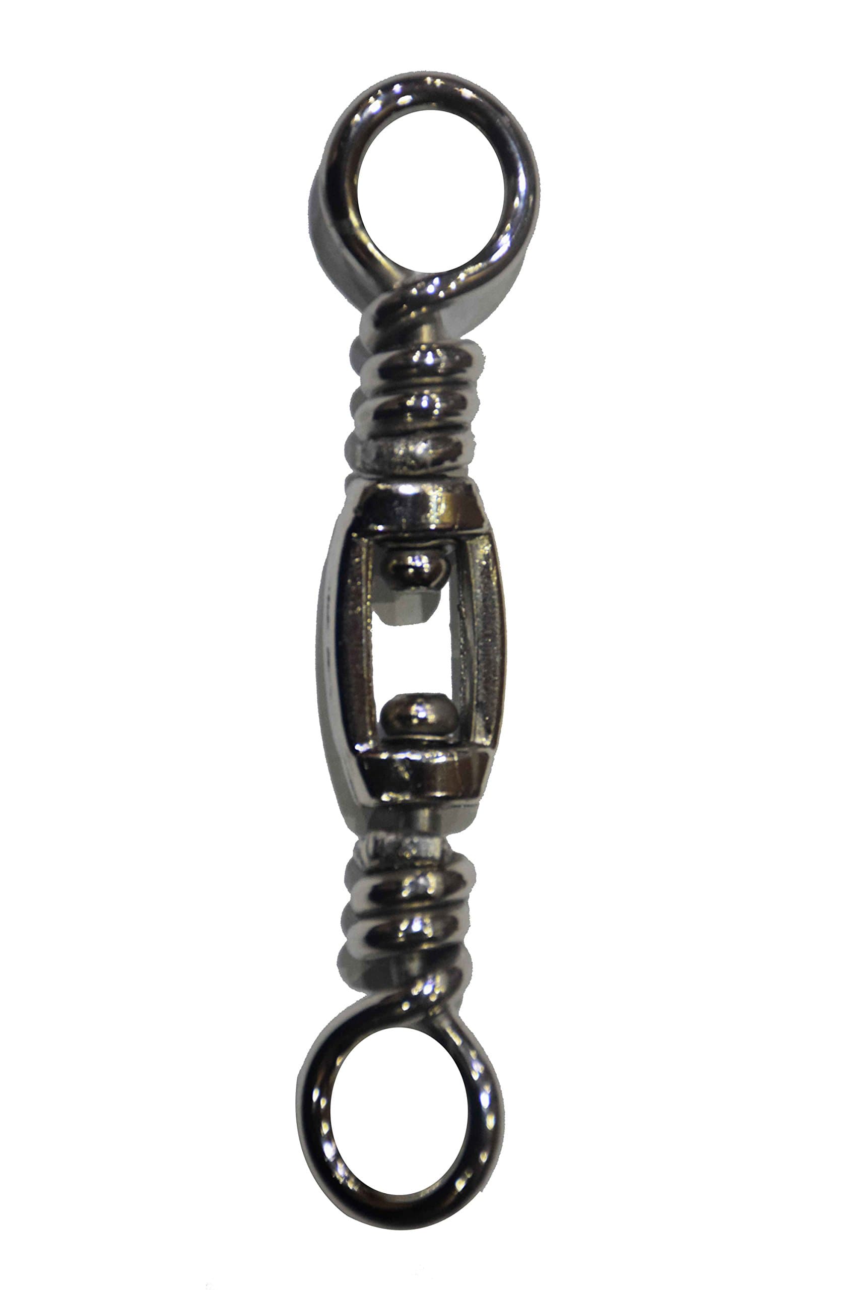 PESCA(TM) Brass & Stainless Steel Box Swivel Solid Ring Fishing Accessories #8/0 10Pcs